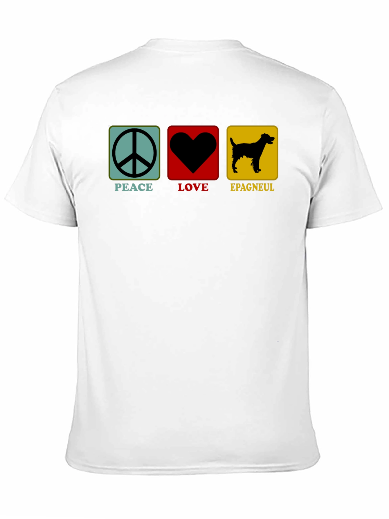 Peace Love Epagneul Dog T-Shirt