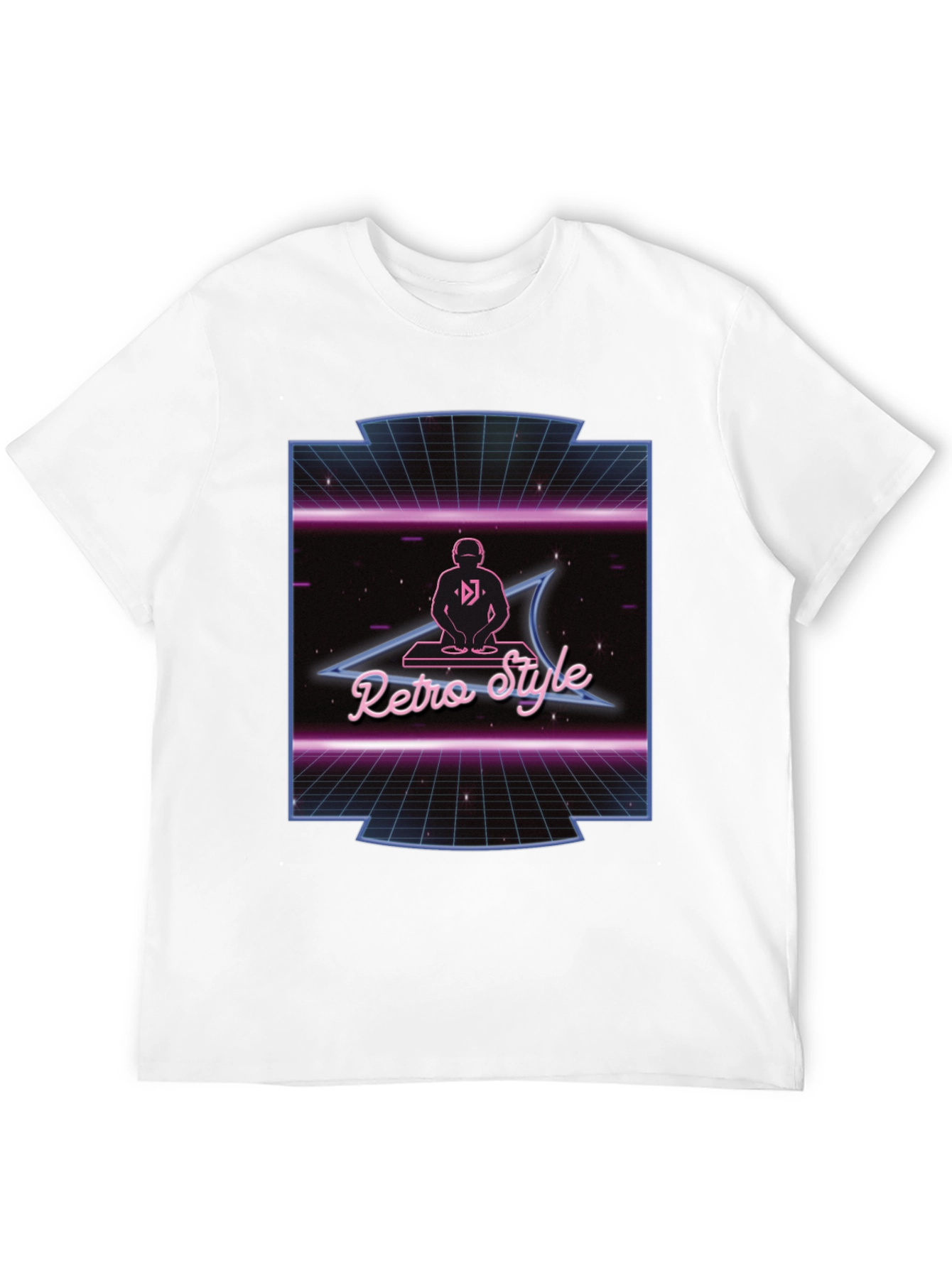 Retro Style DJ Black T-Shirt