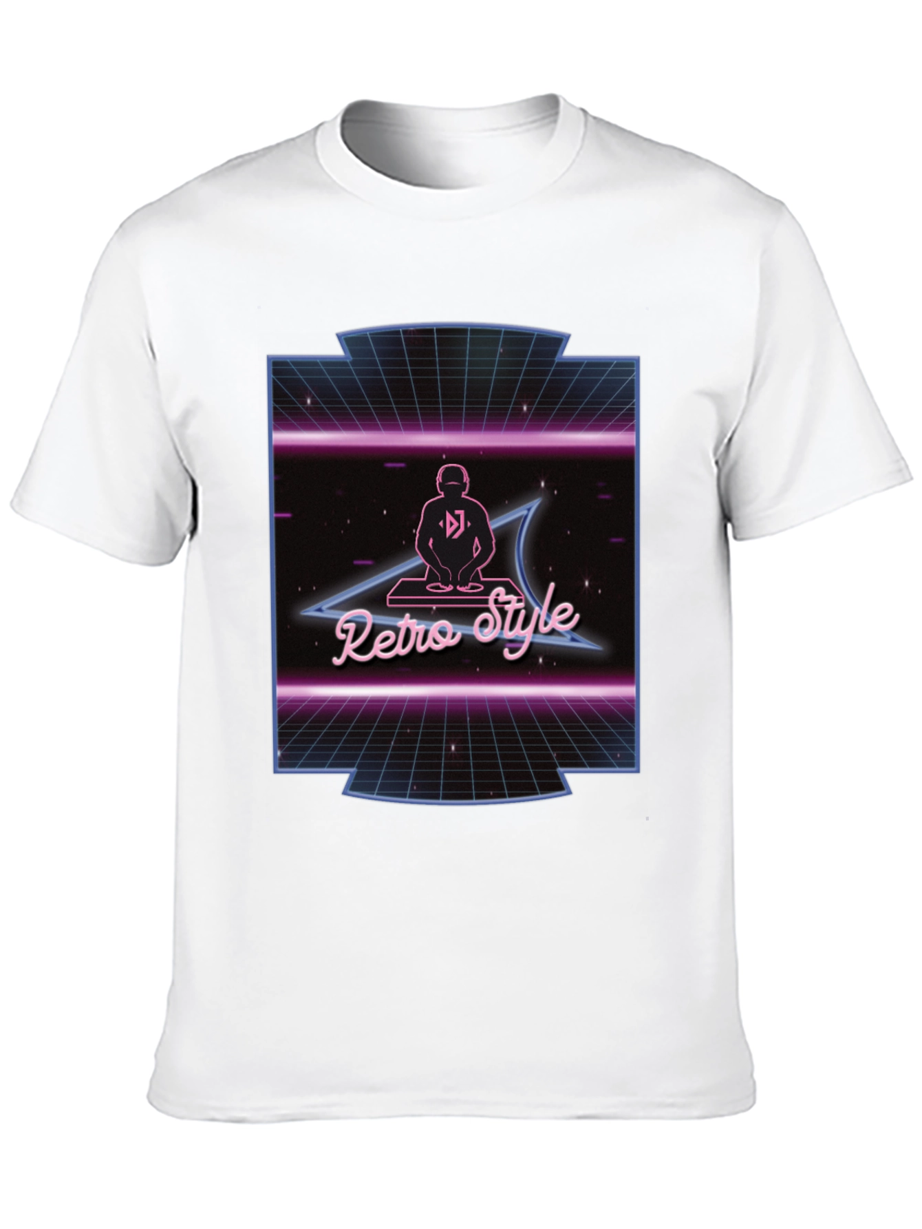 Retro Style DJ Black T-Shirt