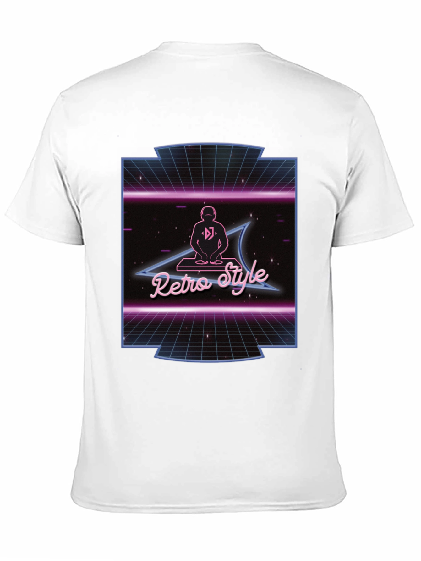 Retro Style DJ Black T-Shirt