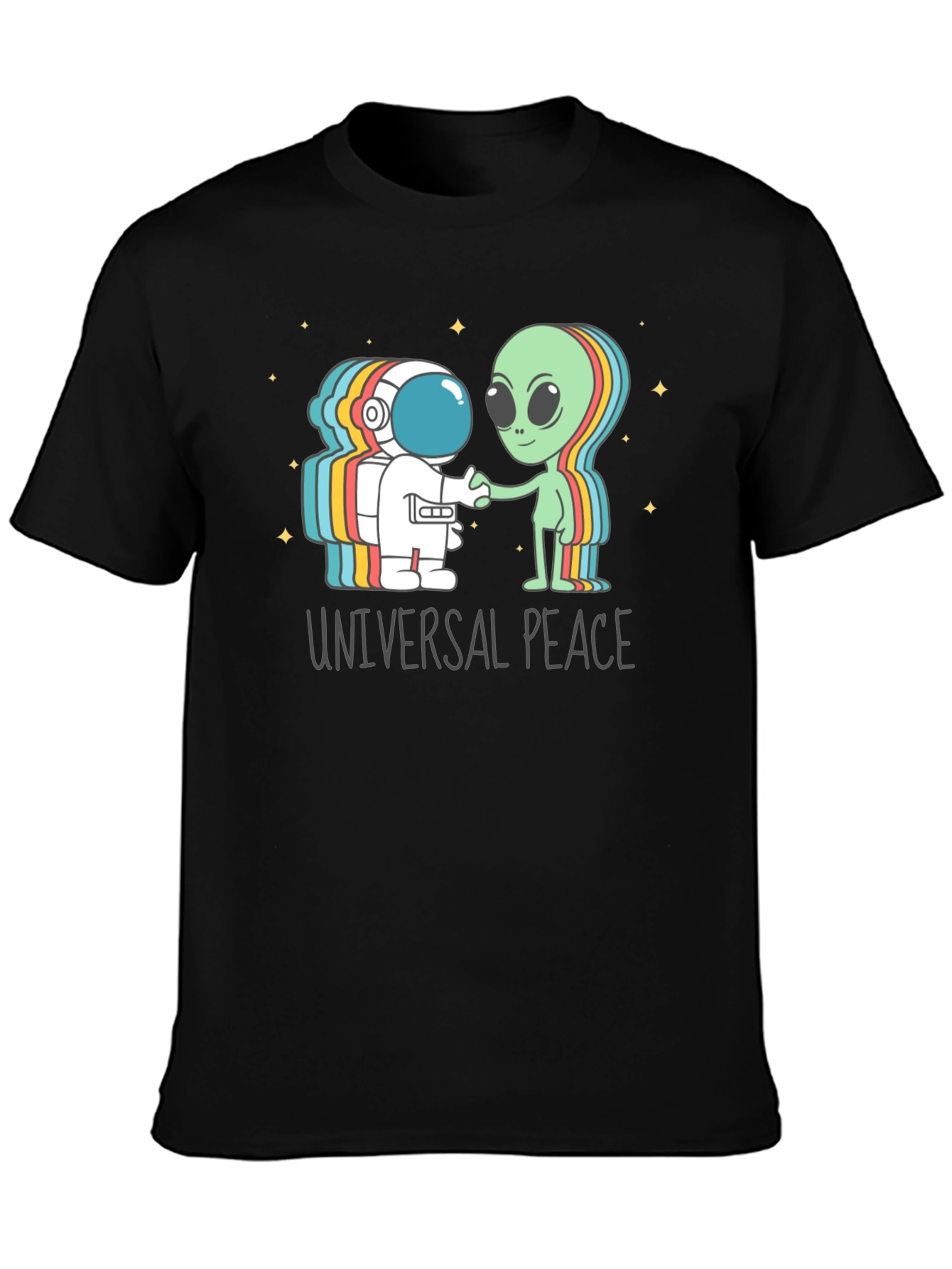 Universal Peace Astronaut Alien T-Shirt