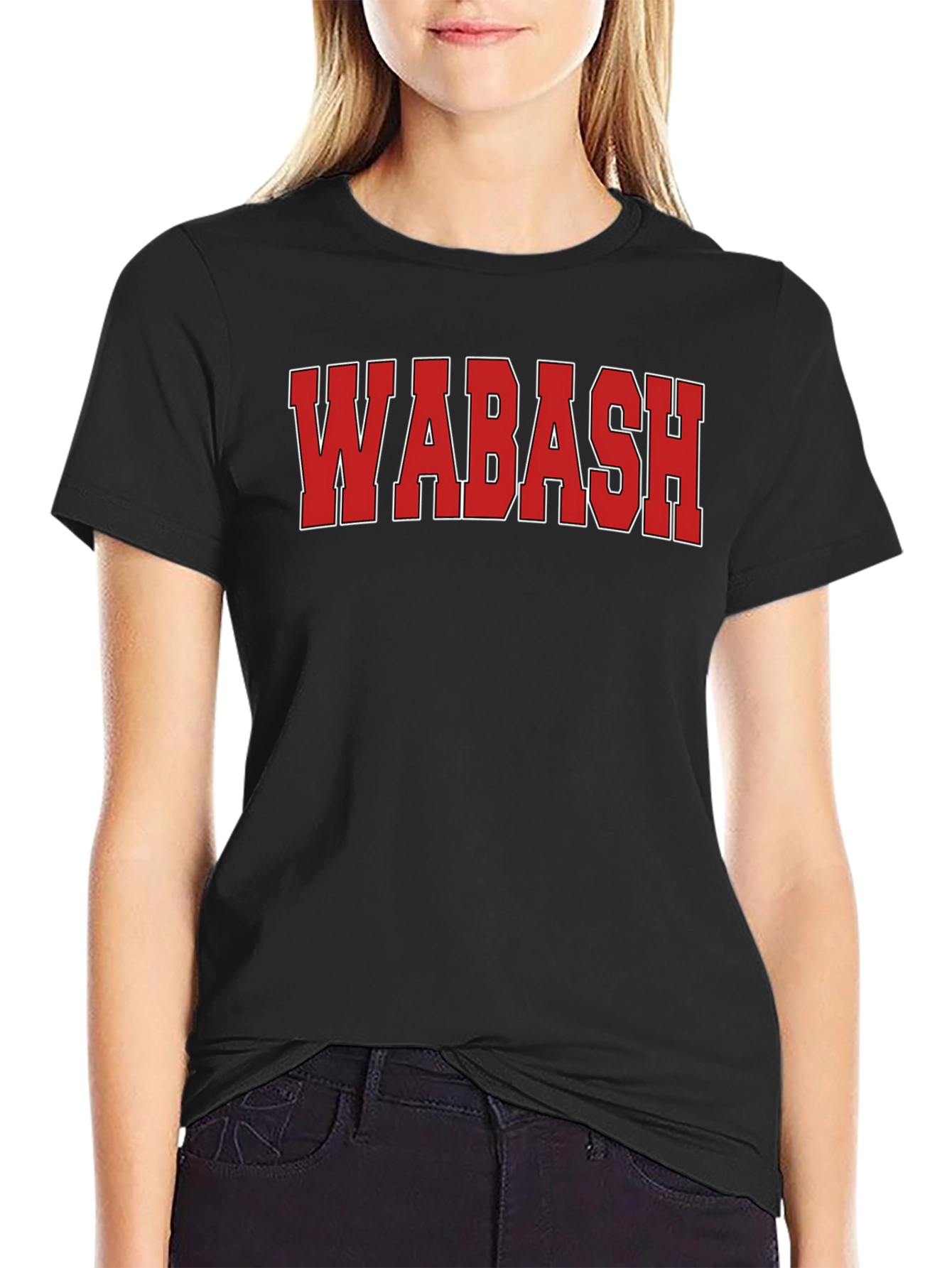 Wabash T-Shirt Black College Apparel