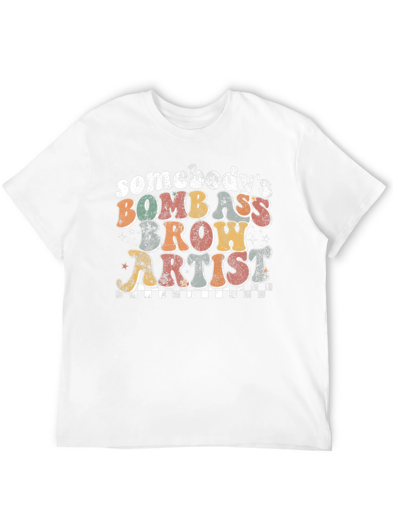 Bomb Ass Brow Artist Graphic T-Shirt