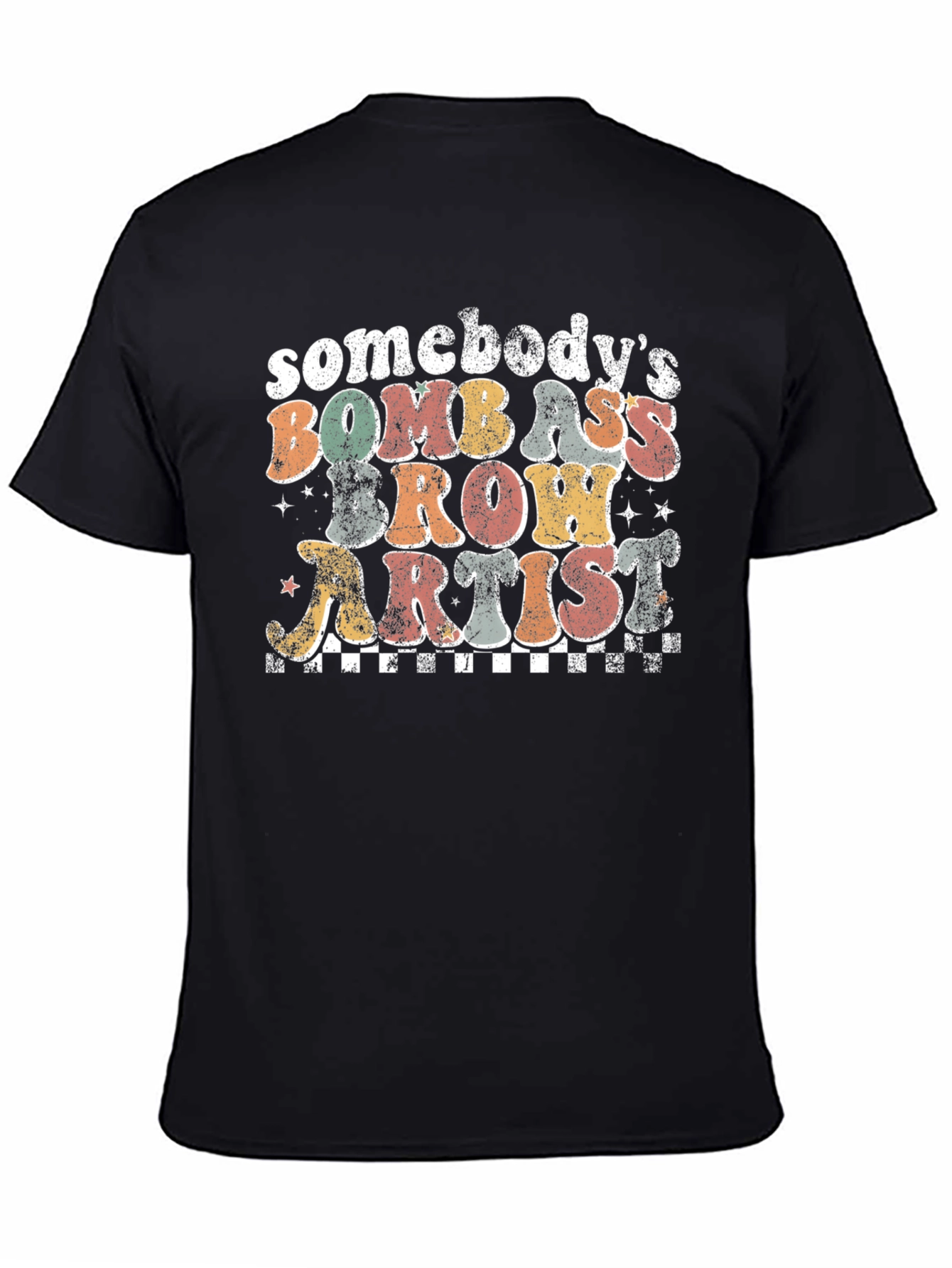 Bomb Ass Brow Artist Graphic T-Shirt