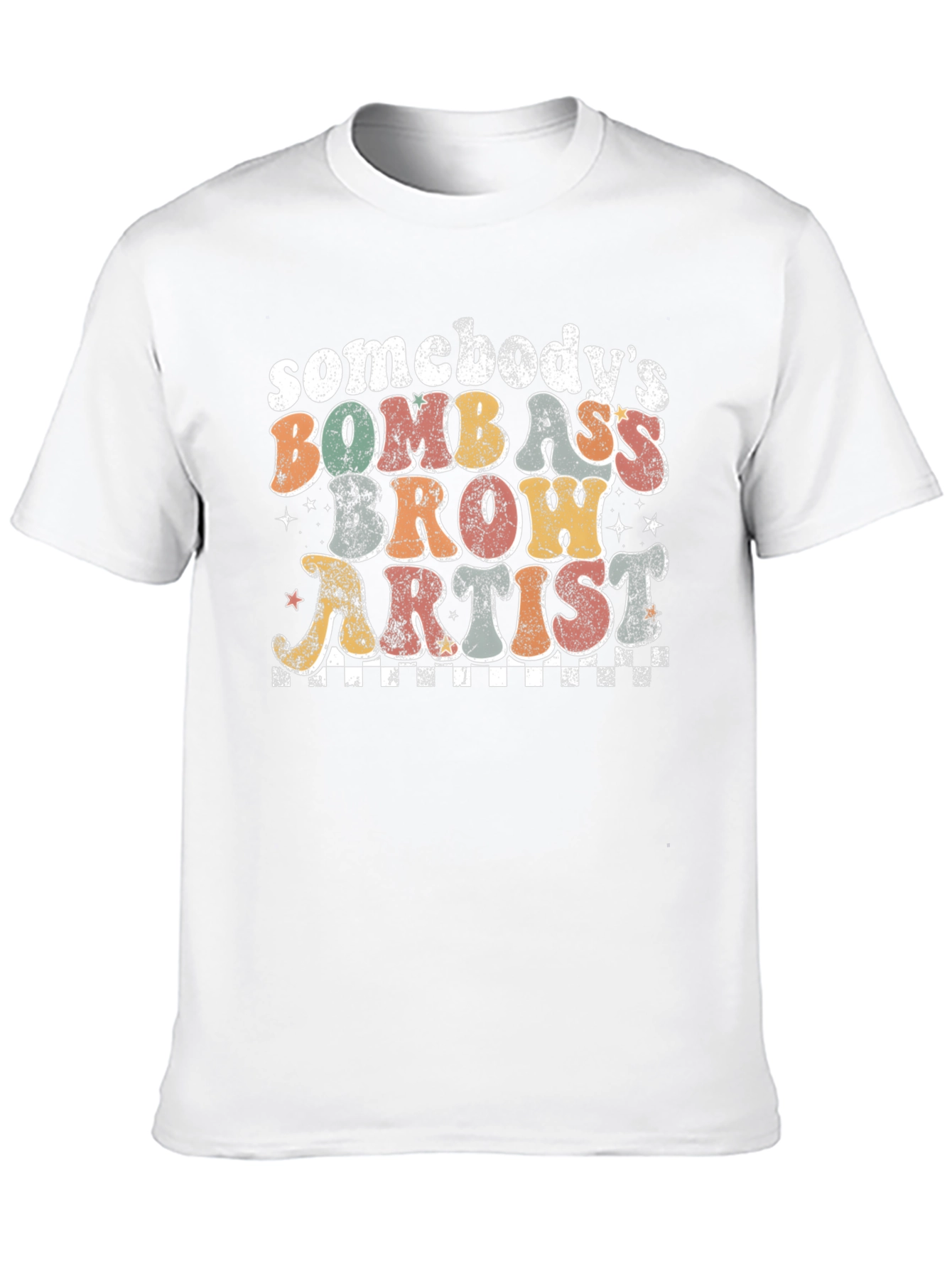 Bomb Ass Brow Artist Graphic T-Shirt