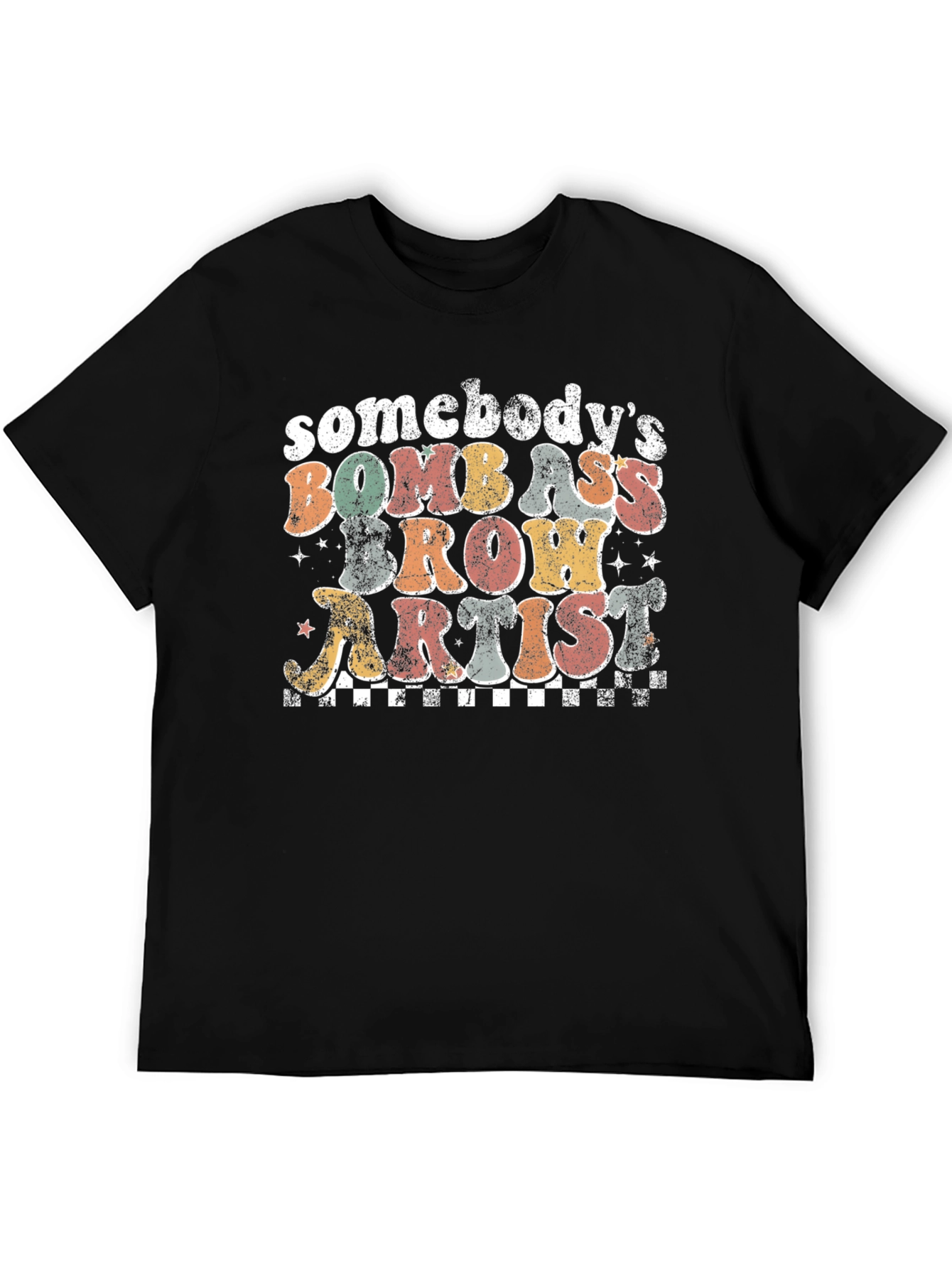 Bomb Ass Brow Artist Graphic T-Shirt
