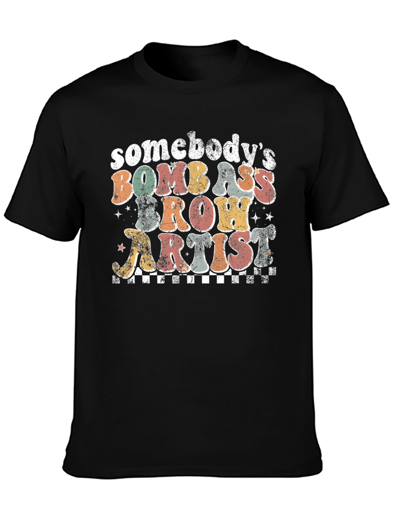 Bomb Ass Brow Artist Graphic T-Shirt