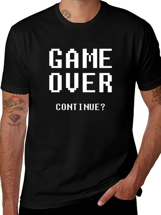 Game Over T-Shirt - Retro Gaming Pixel Design