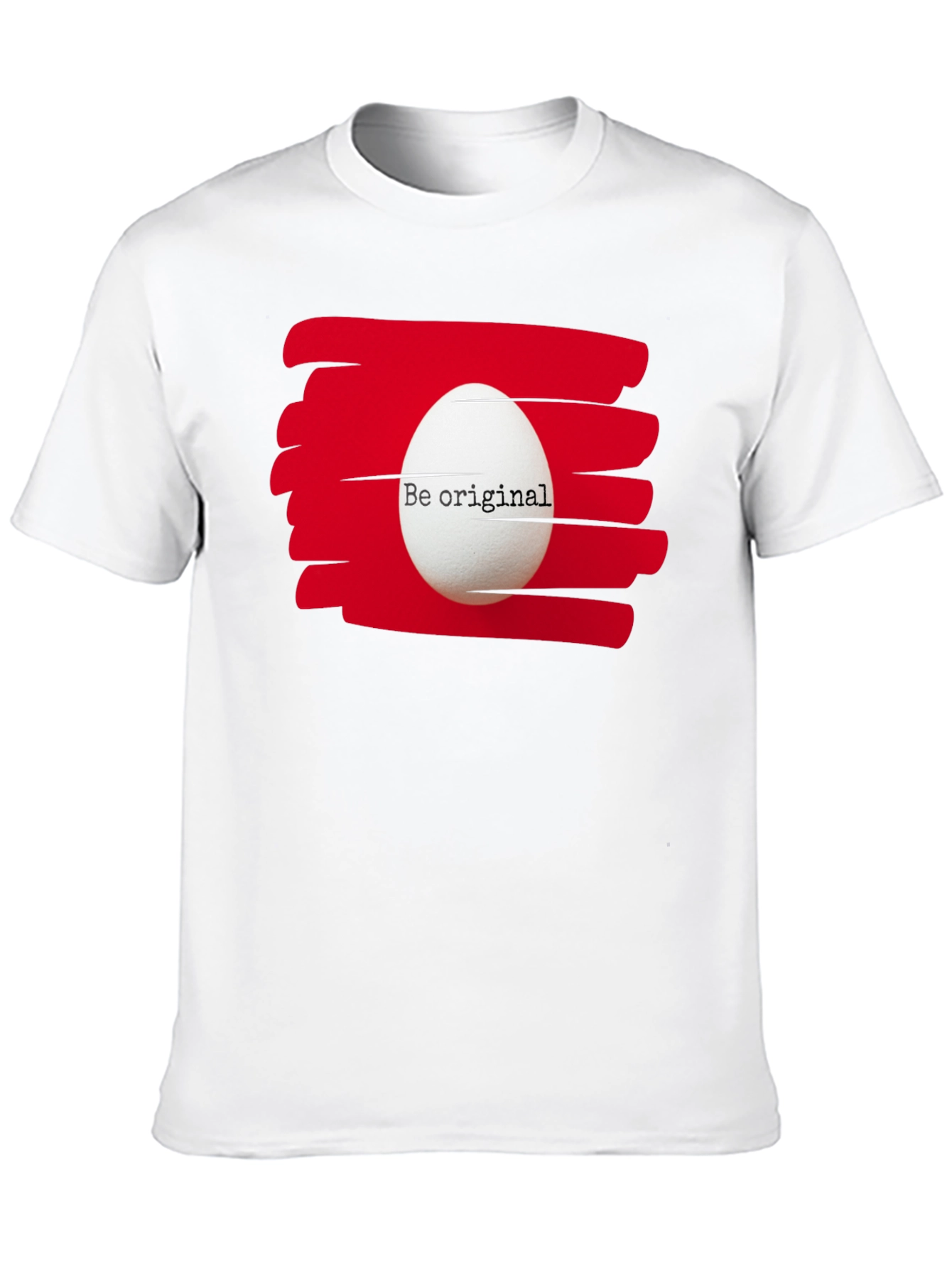Be Original Egg Graphic Tee - Black