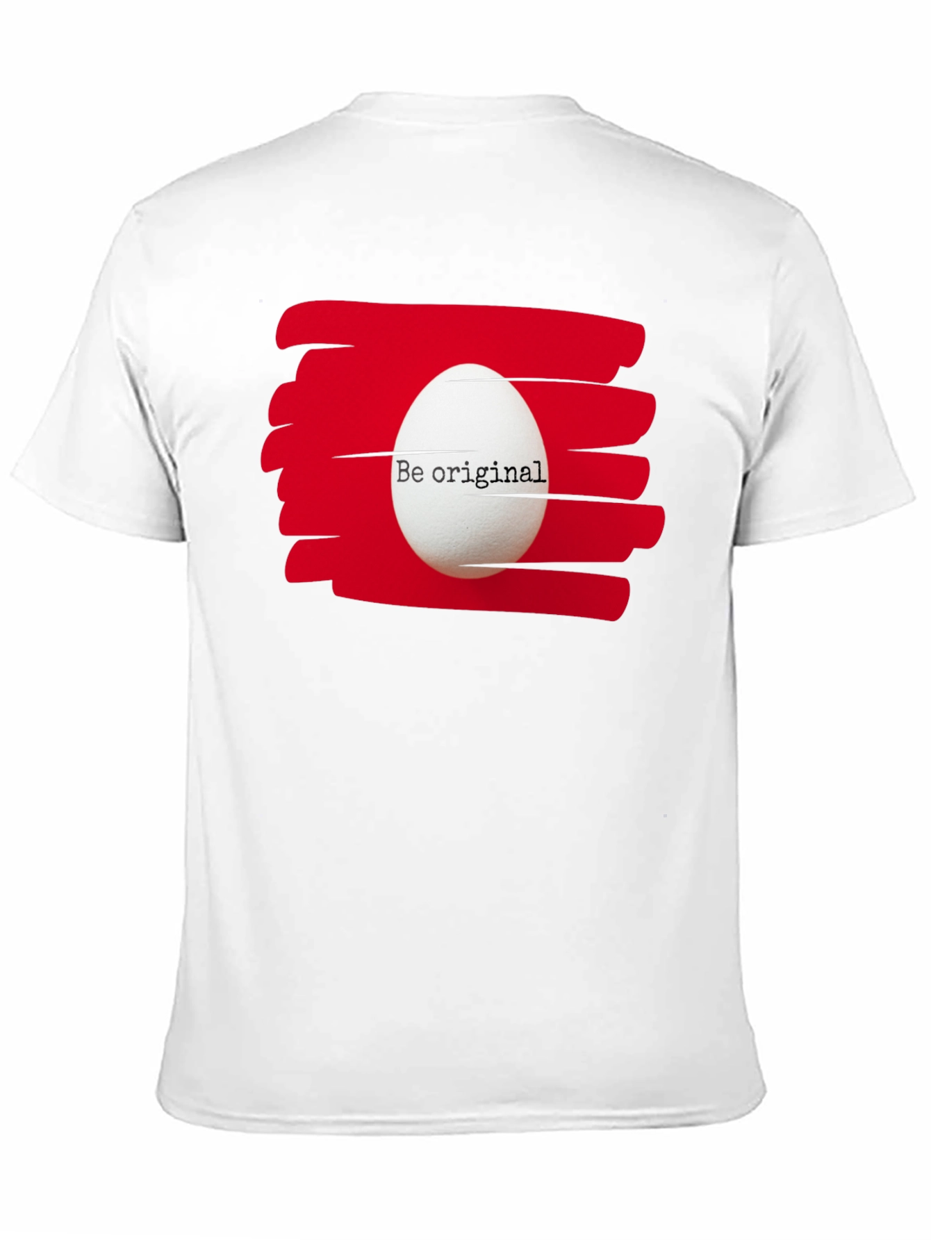 Be Original Egg Graphic Tee - Black