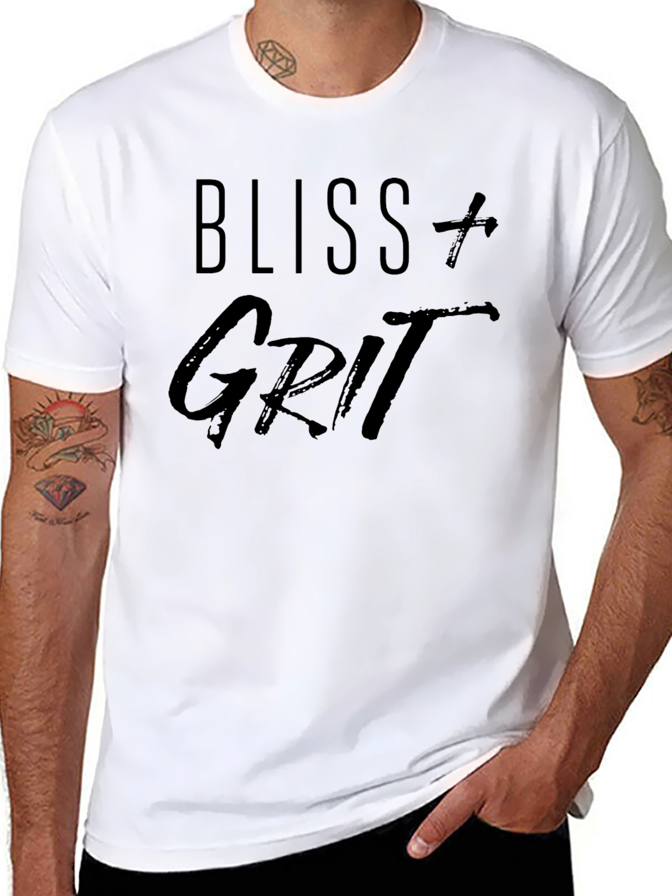 Bliss and Grit Graphic Black T-Shirt