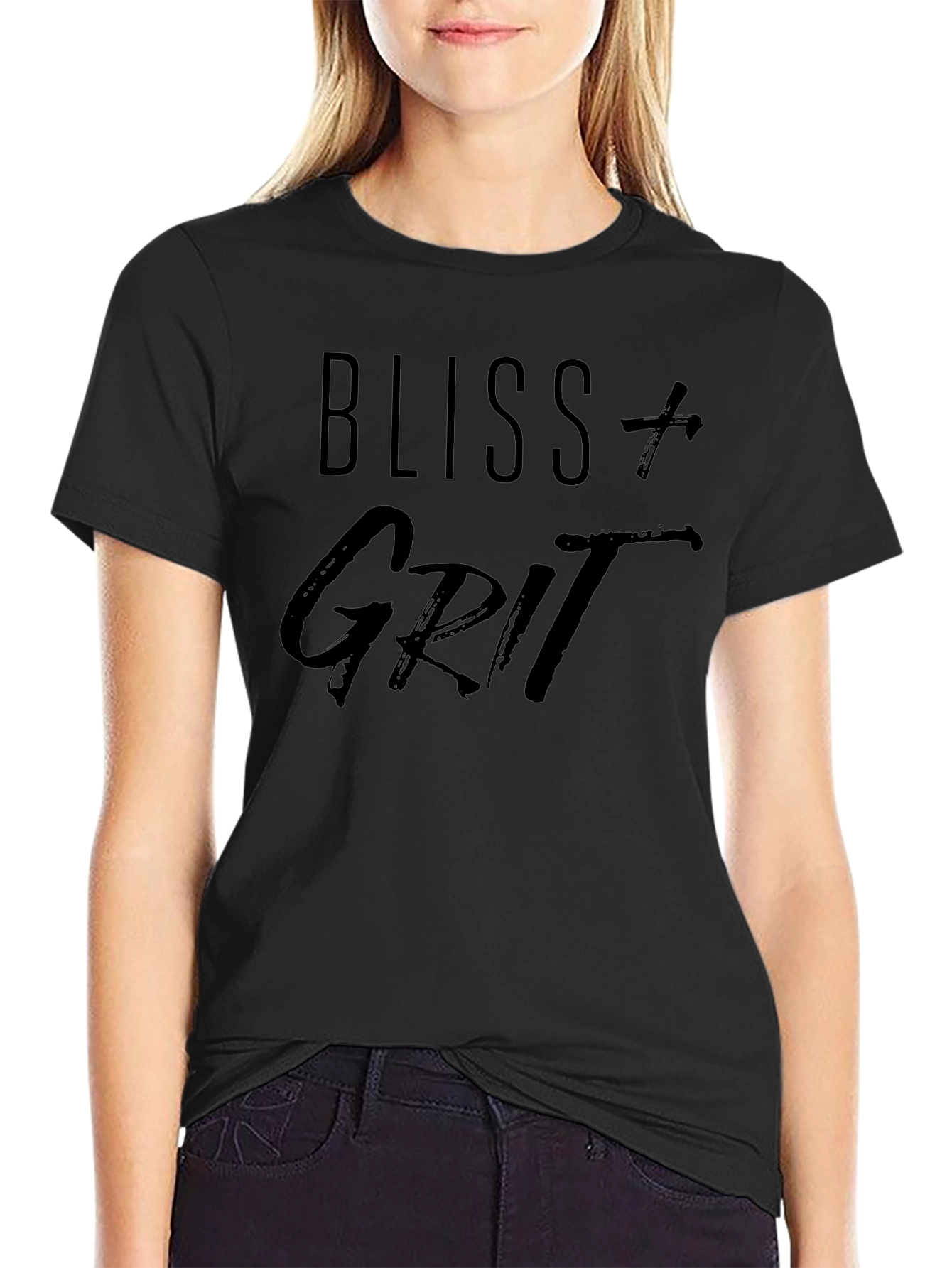 Bliss and Grit Graphic Black T-Shirt