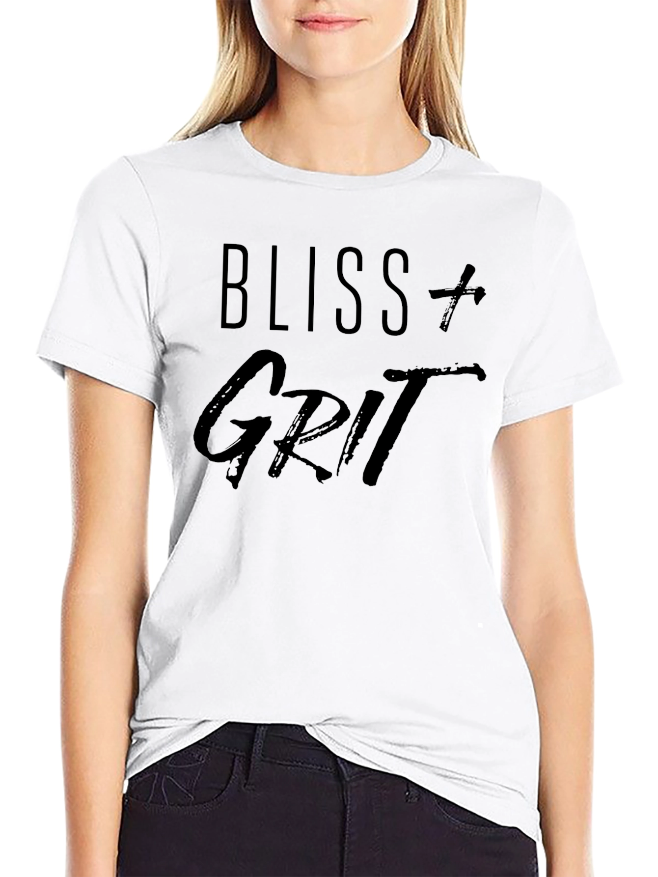 Bliss and Grit Graphic Black T-Shirt