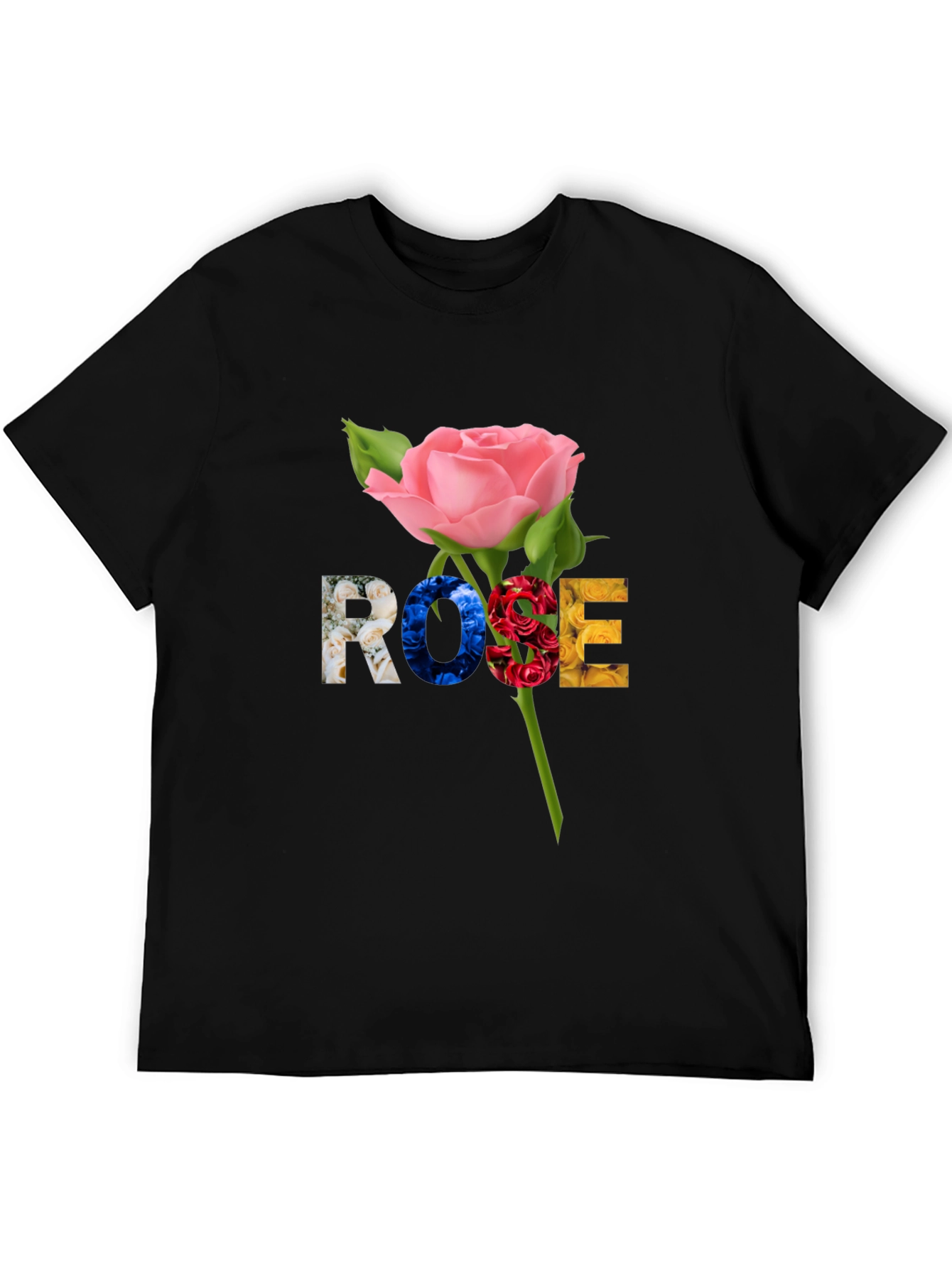 Rose Graphic T-Shirt - Floral Design Tee
