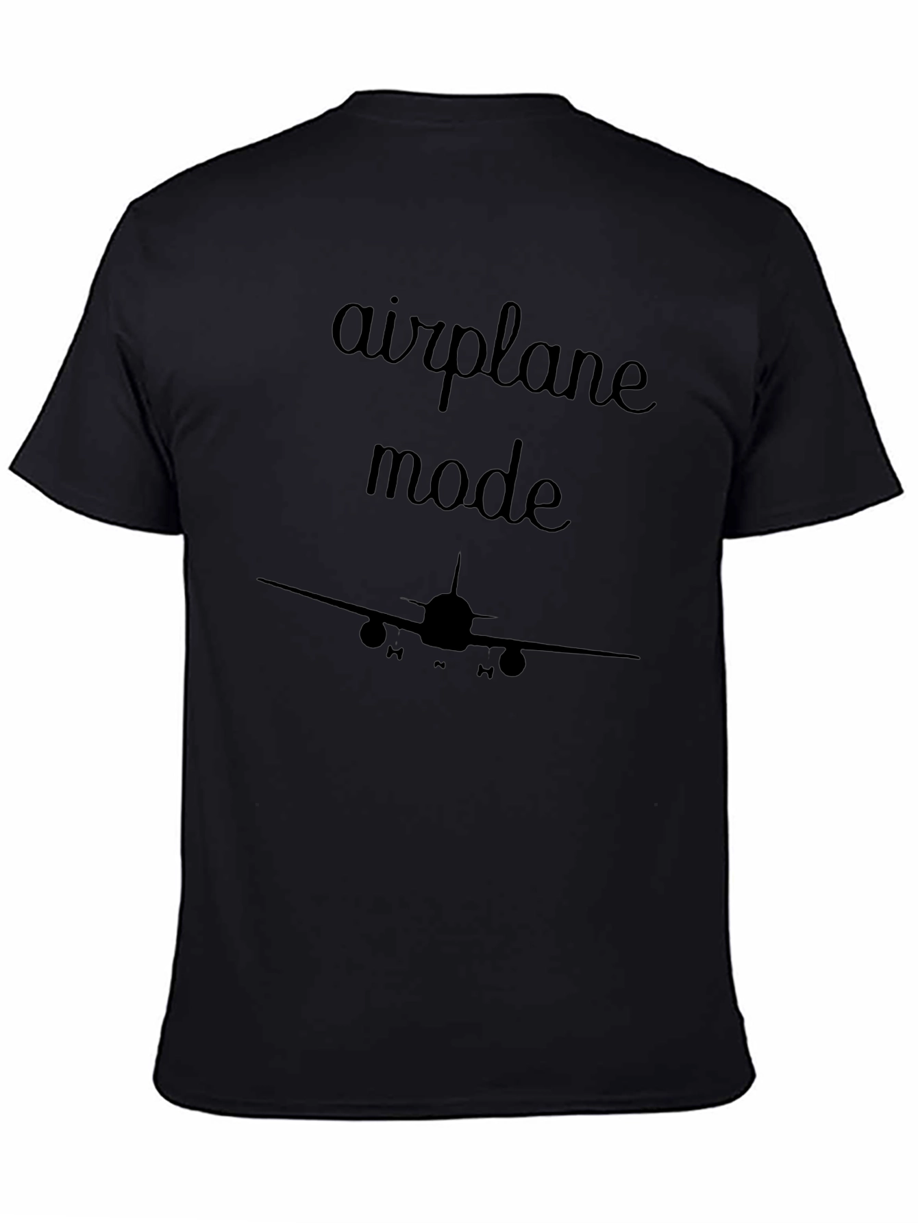 Airplane Mode Black Graphic Tee