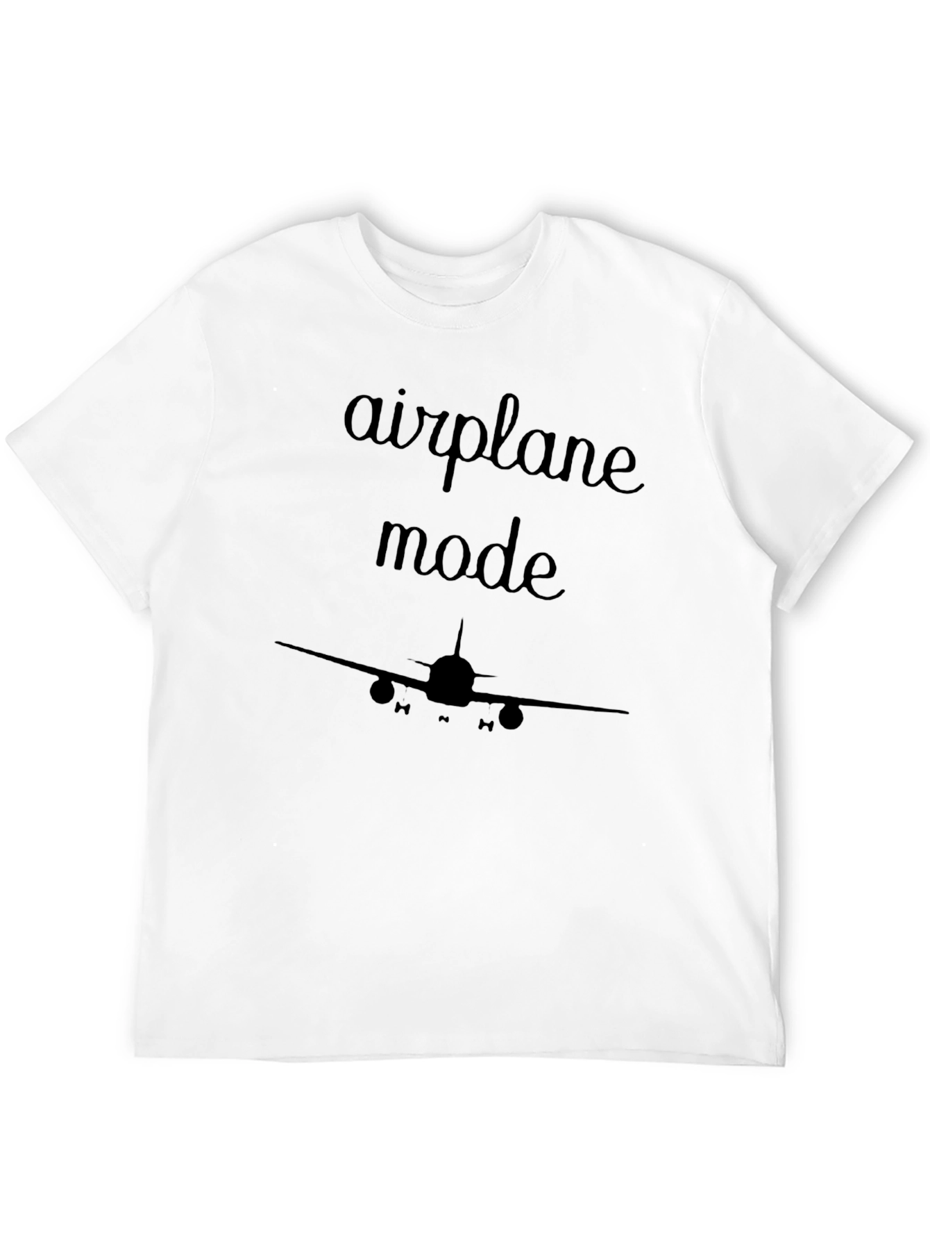 Airplane Mode Black Graphic Tee