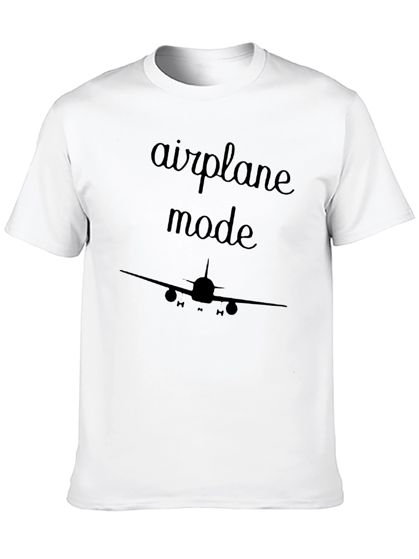 Airplane Mode Black Graphic Tee