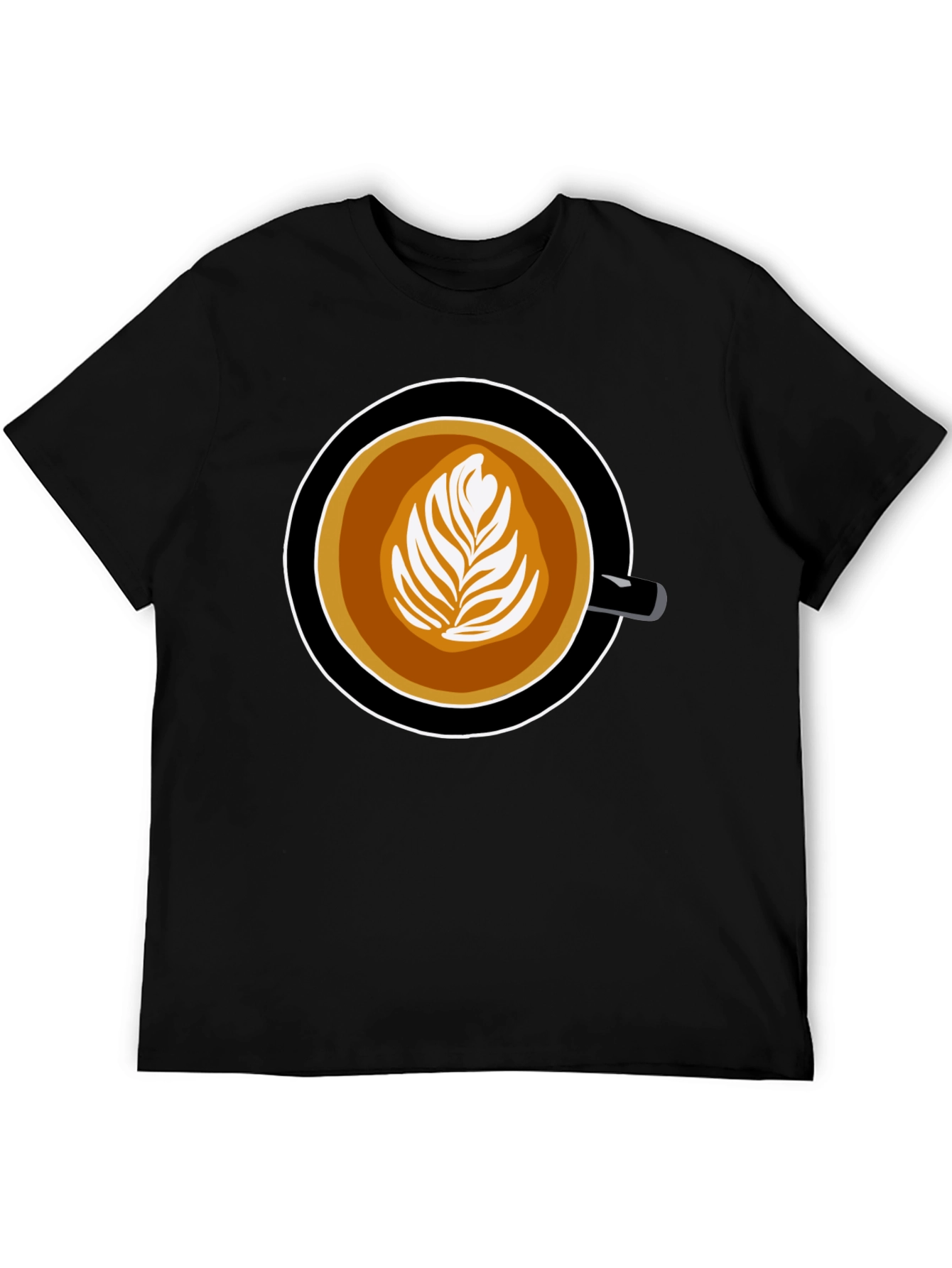 Coffee Art Graphic Tee - Latte Lovers T-Shirt