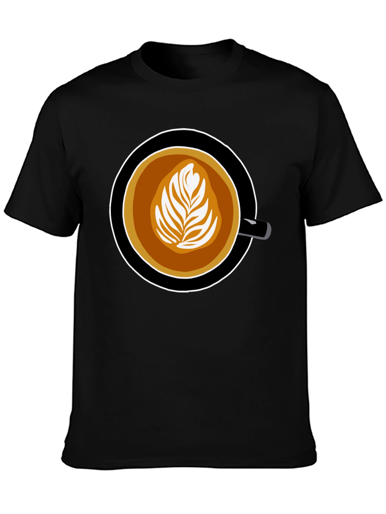 Coffee Art Graphic Tee - Latte Lovers T-Shirt