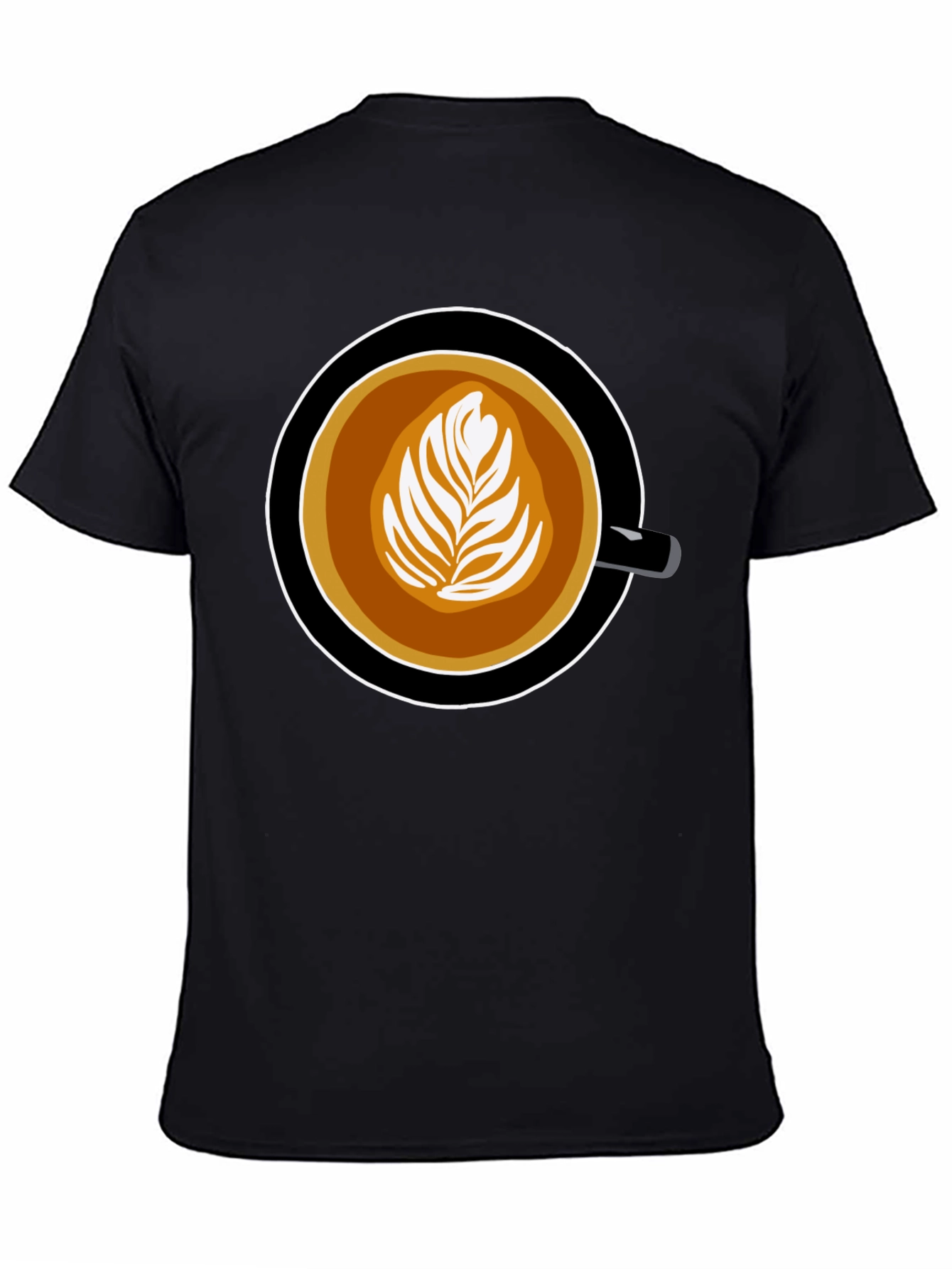 Coffee Art Graphic Tee - Latte Lovers T-Shirt