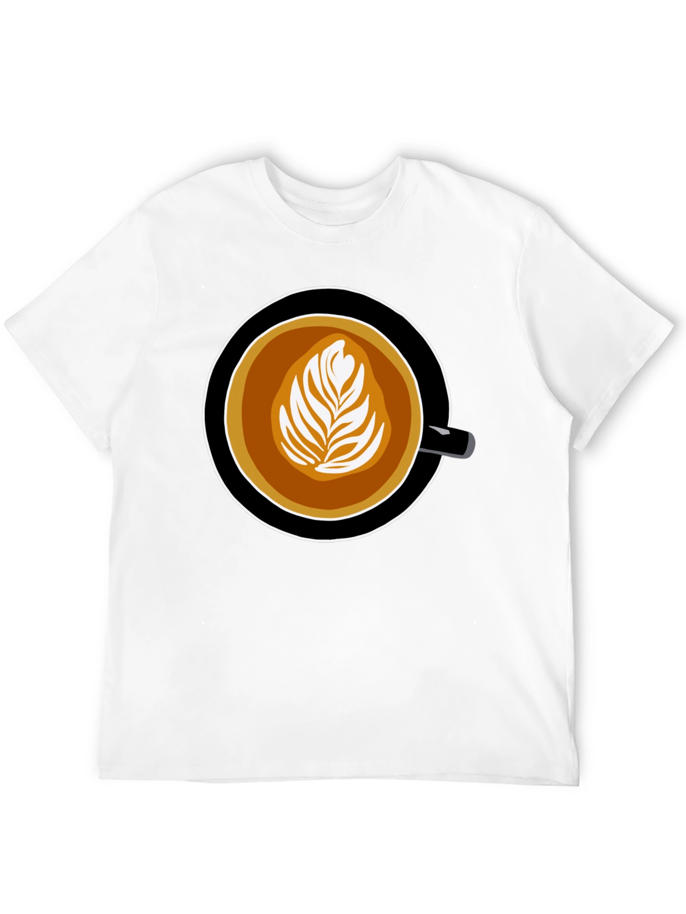 Coffee Art Graphic Tee - Latte Lovers T-Shirt