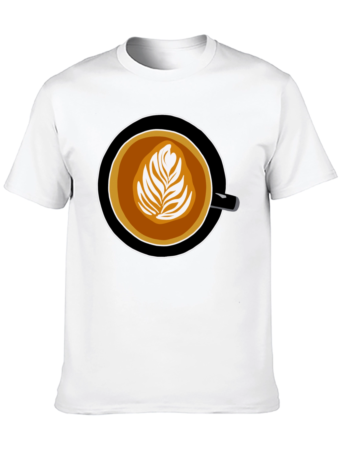 Coffee Art Graphic Tee - Latte Lovers T-Shirt