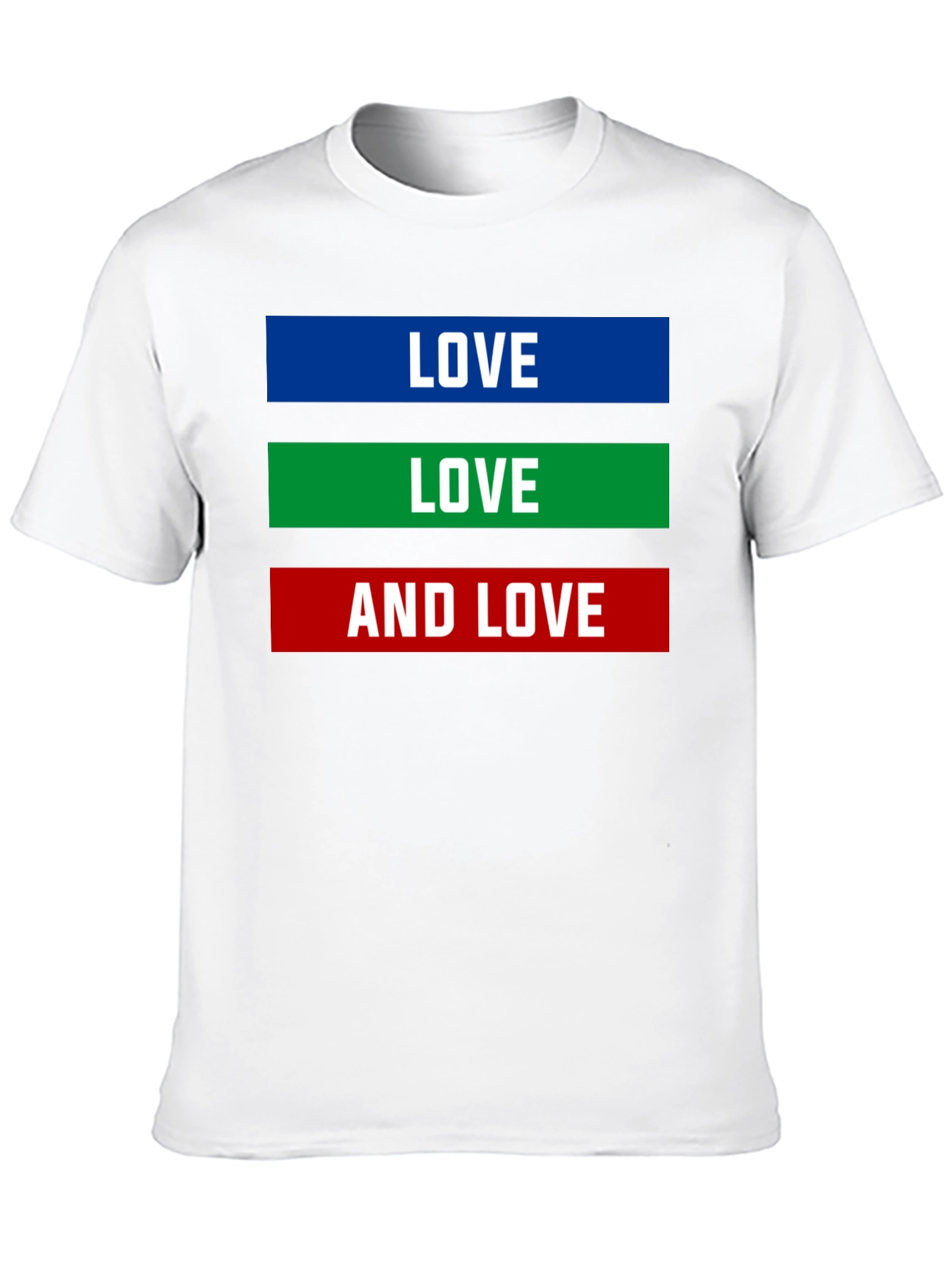 Love Graphic Tee - Mens Black Cotton T-Shirt