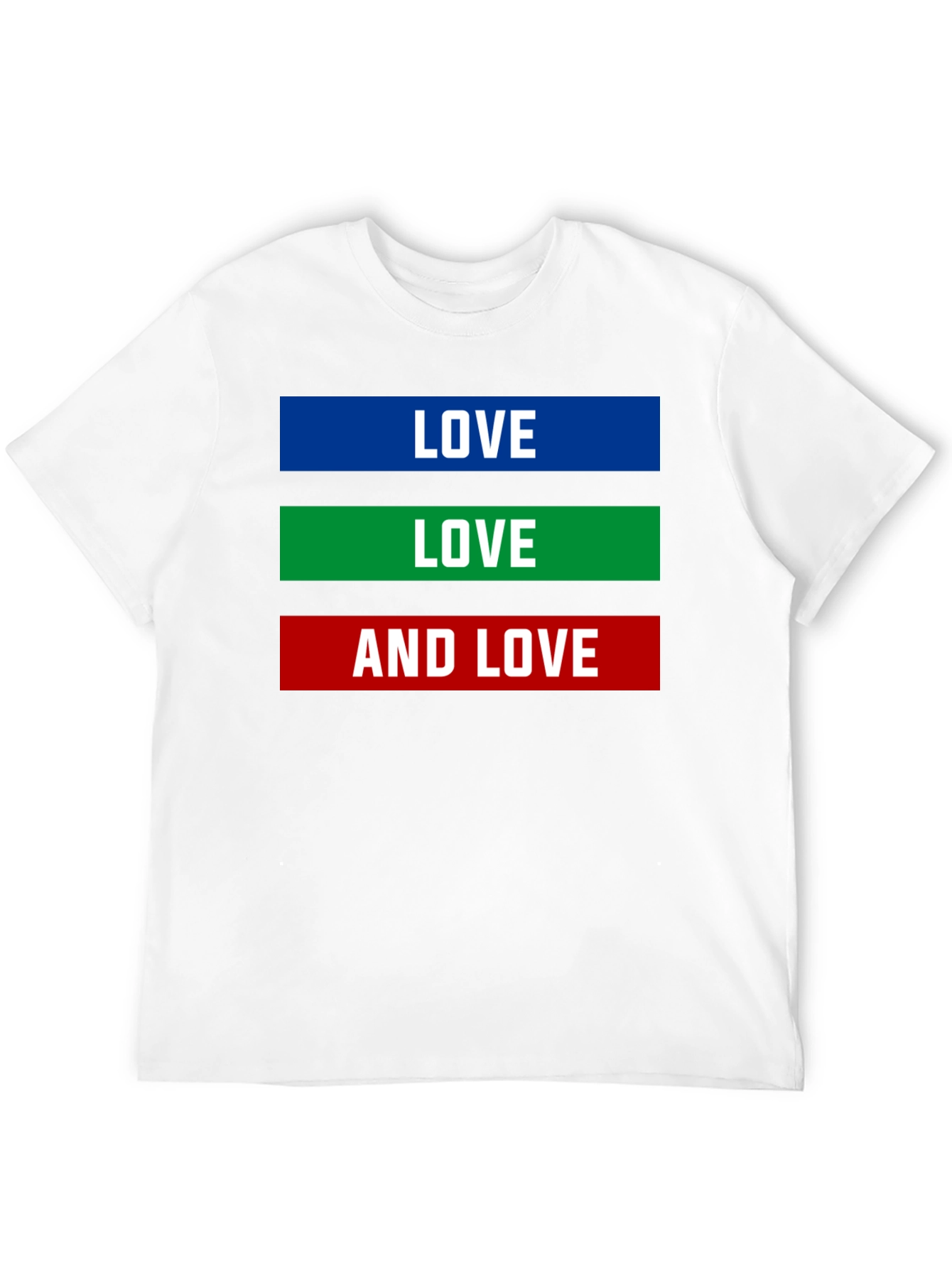 Love Graphic Tee - Mens Black Cotton T-Shirt