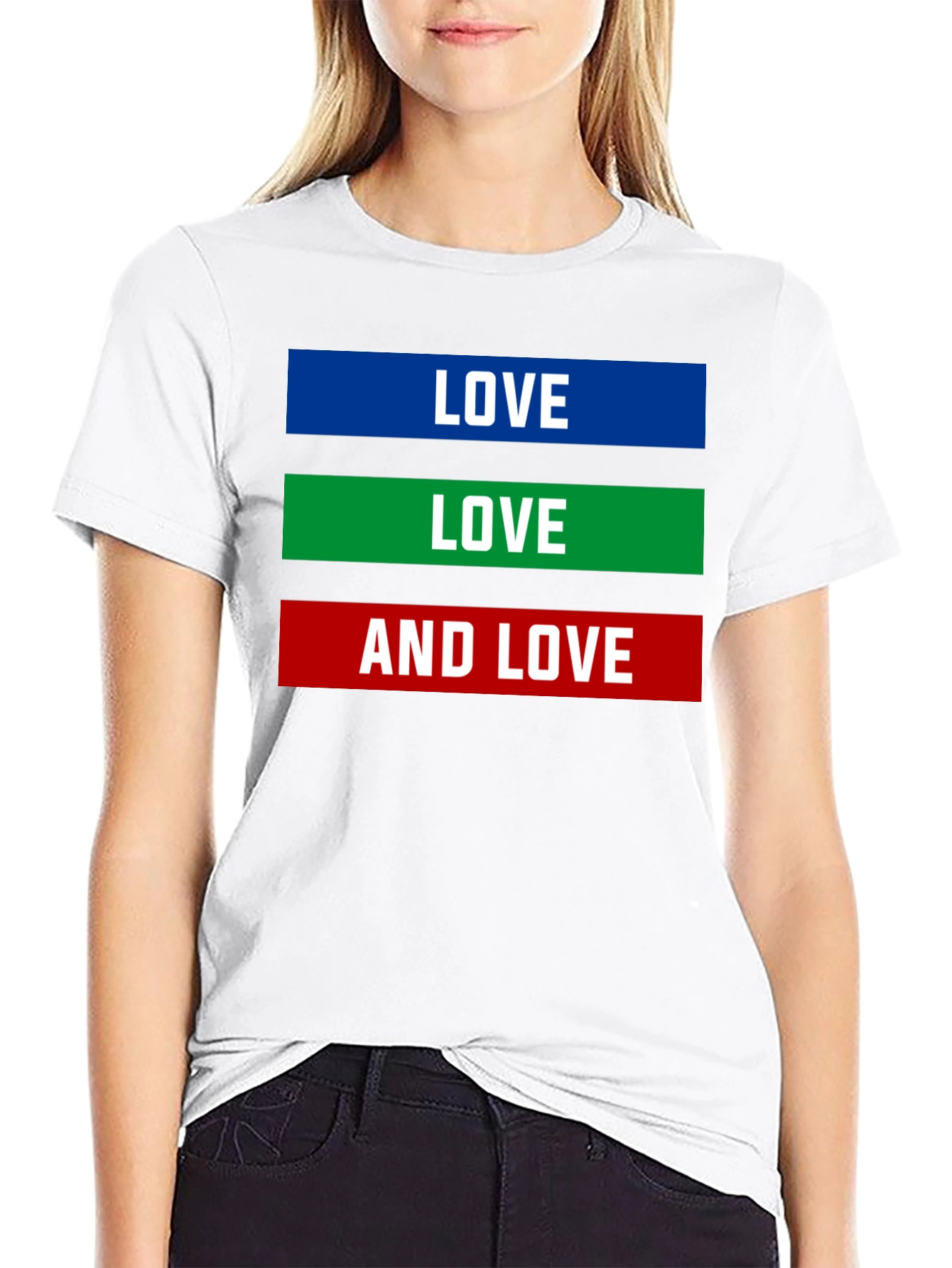 Love Graphic Tee - Mens Black Cotton T-Shirt