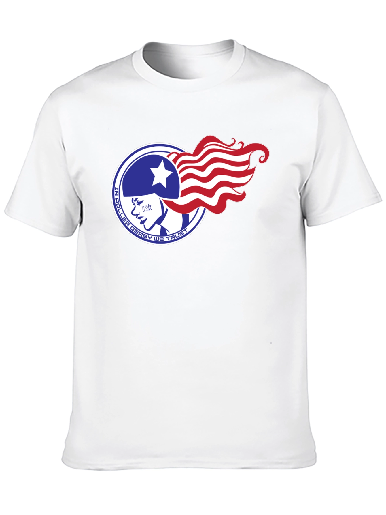 Roller Derby T-Shirt - USA Patriotic Design