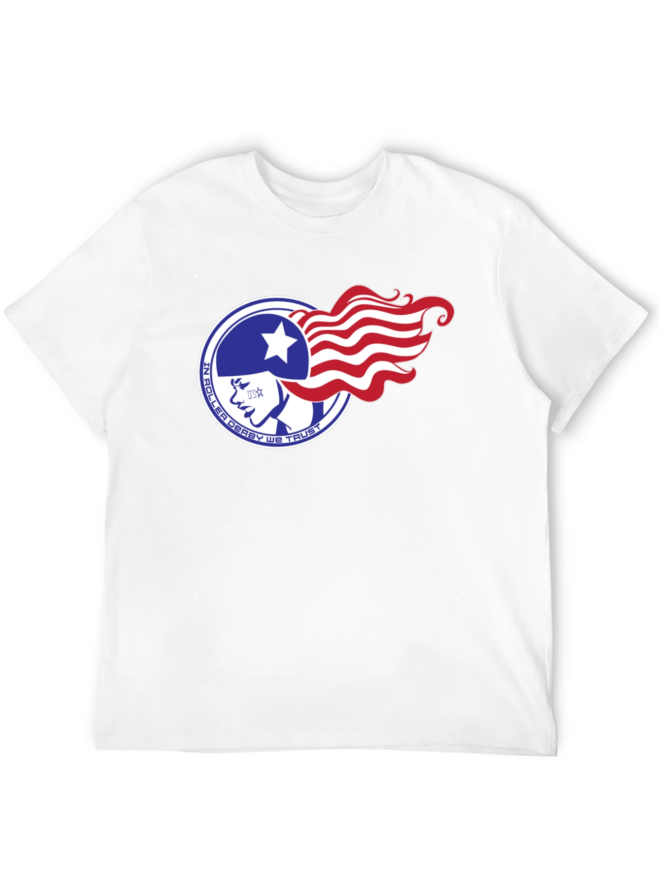Roller Derby T-Shirt - USA Patriotic Design