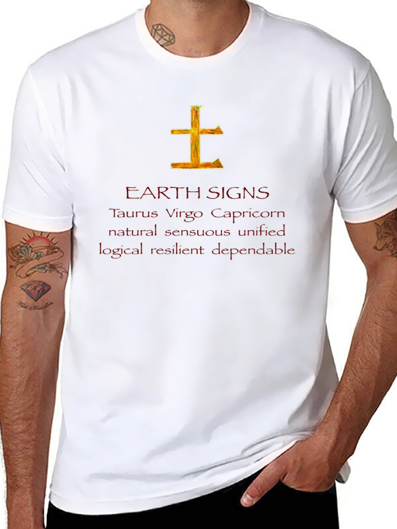 Earth Signs Zodiac T-Shirt