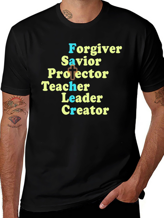 Forgiver Savior Protector Creator Graphic T-Shirt