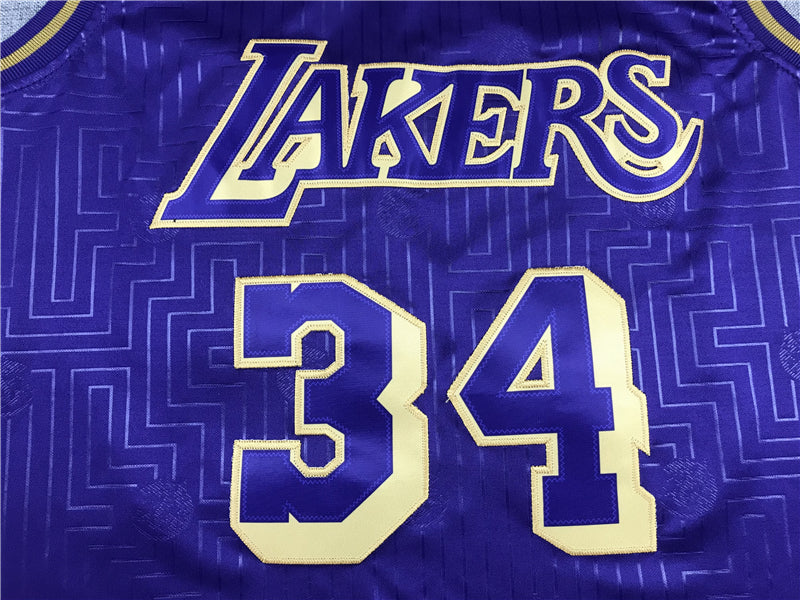 Men's Los Angeles Lakers Shaquille O'Neal Hardwood Classics Swingman Jerseys