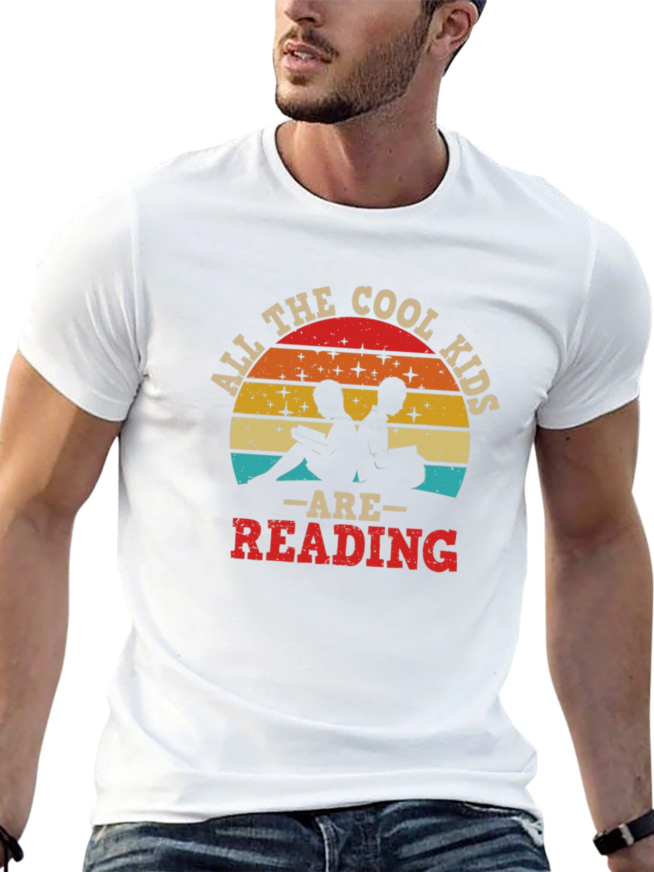 Cool Kids Reading Retro Graphic Tee