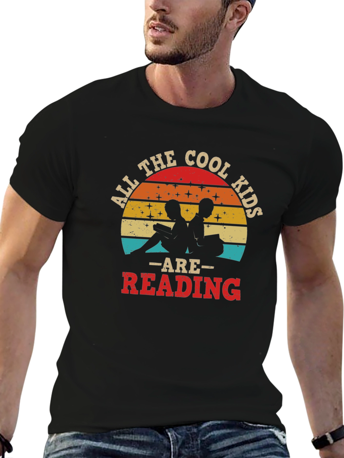 Cool Kids Reading Retro Graphic Tee