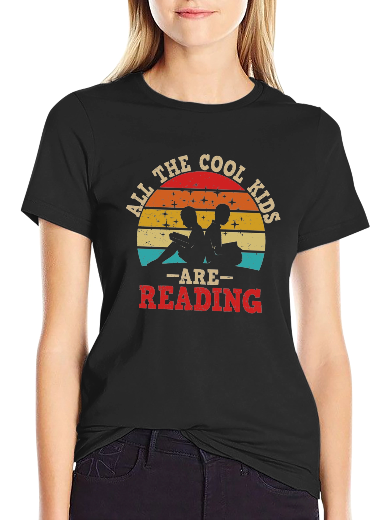Cool Kids Reading Retro Graphic Tee