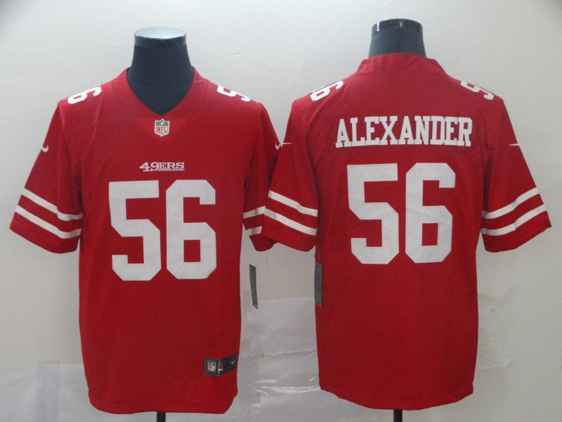 Men's San Francisco 49ers Kwon Alexander #56 Red Game Jerseys