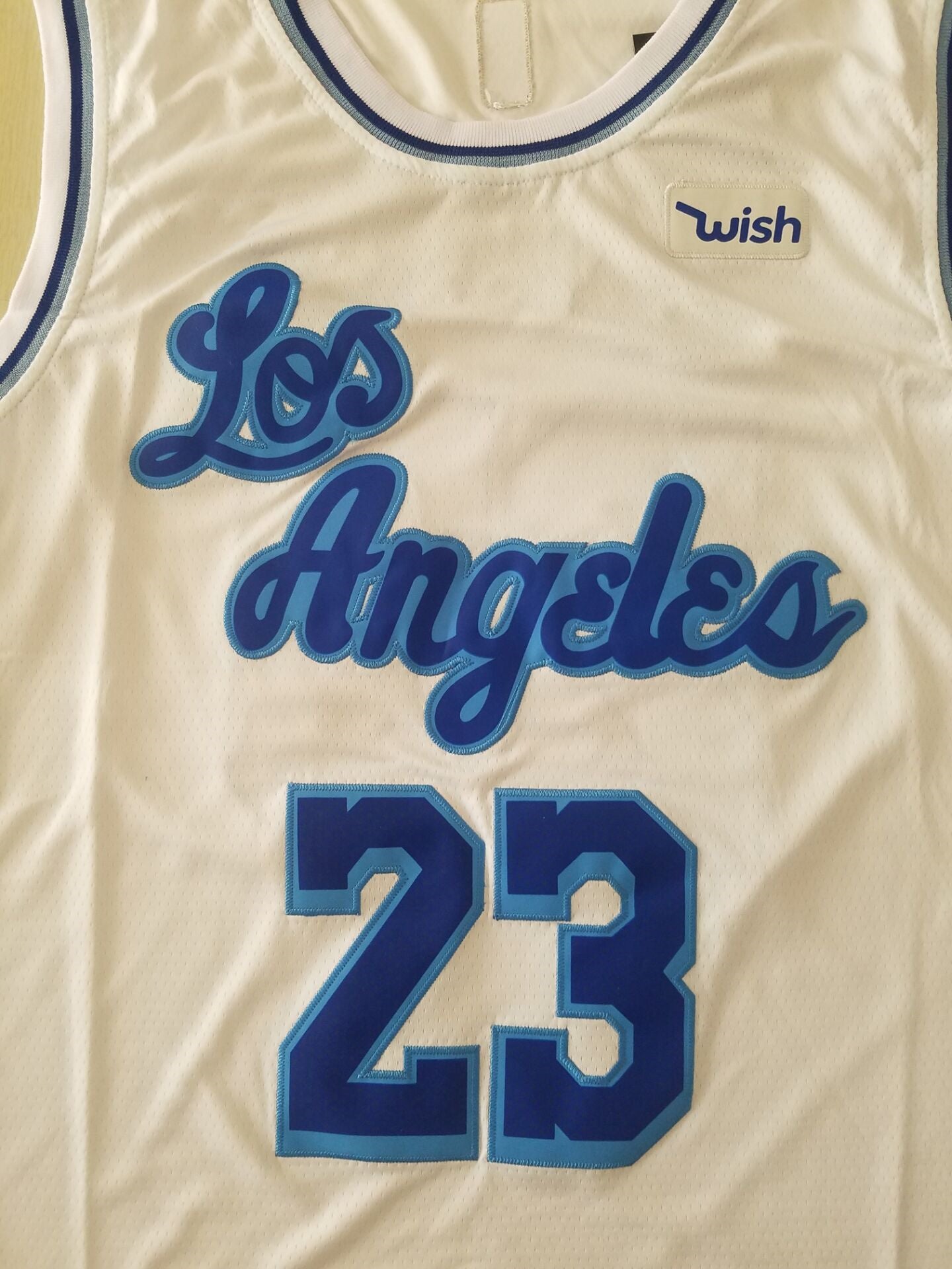 Men's Los Angeles Lakers LeBron James #23 White Swingman Player Jerseys