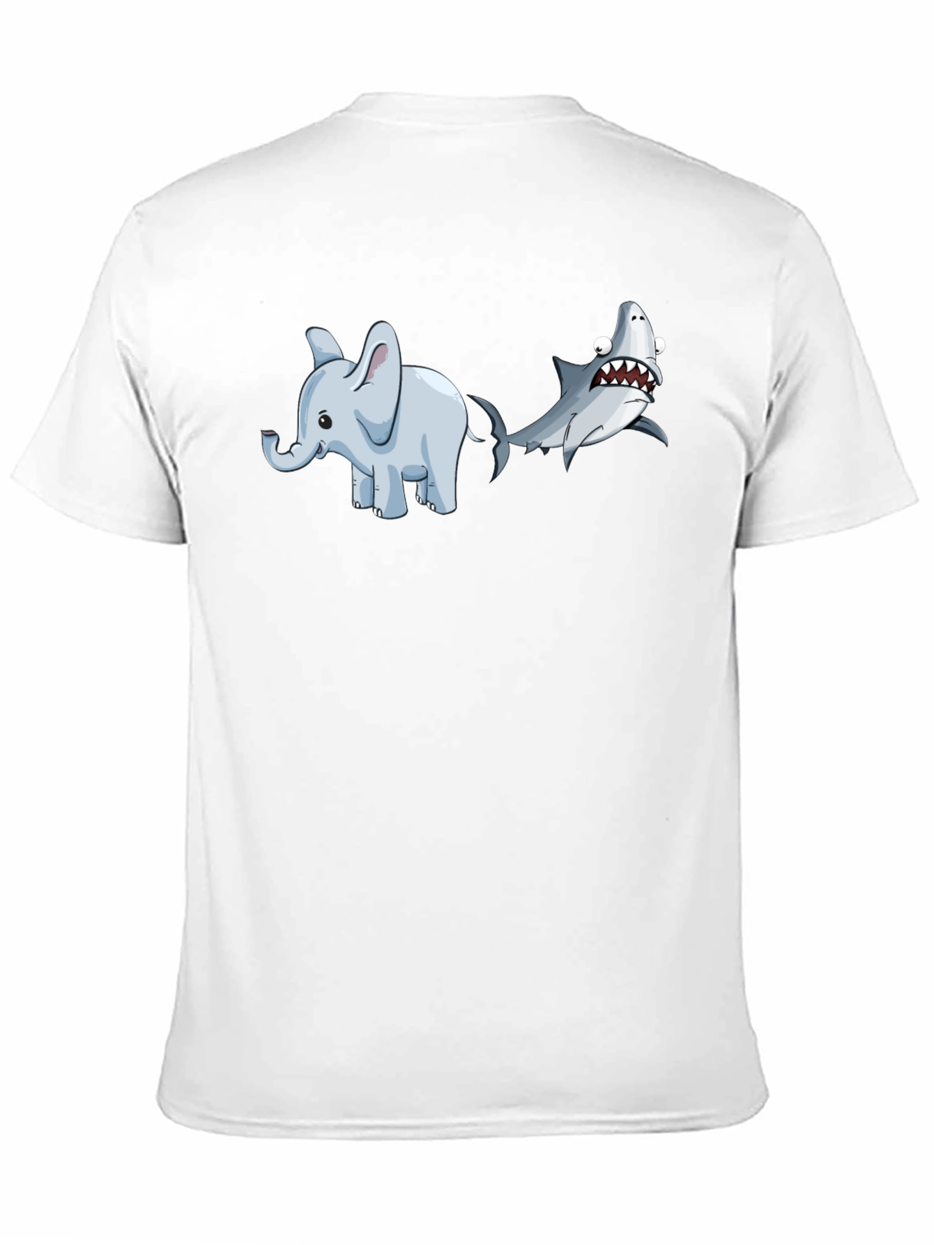 Elephant Shark T-Shirt - Humorous Animal Graphic Tee