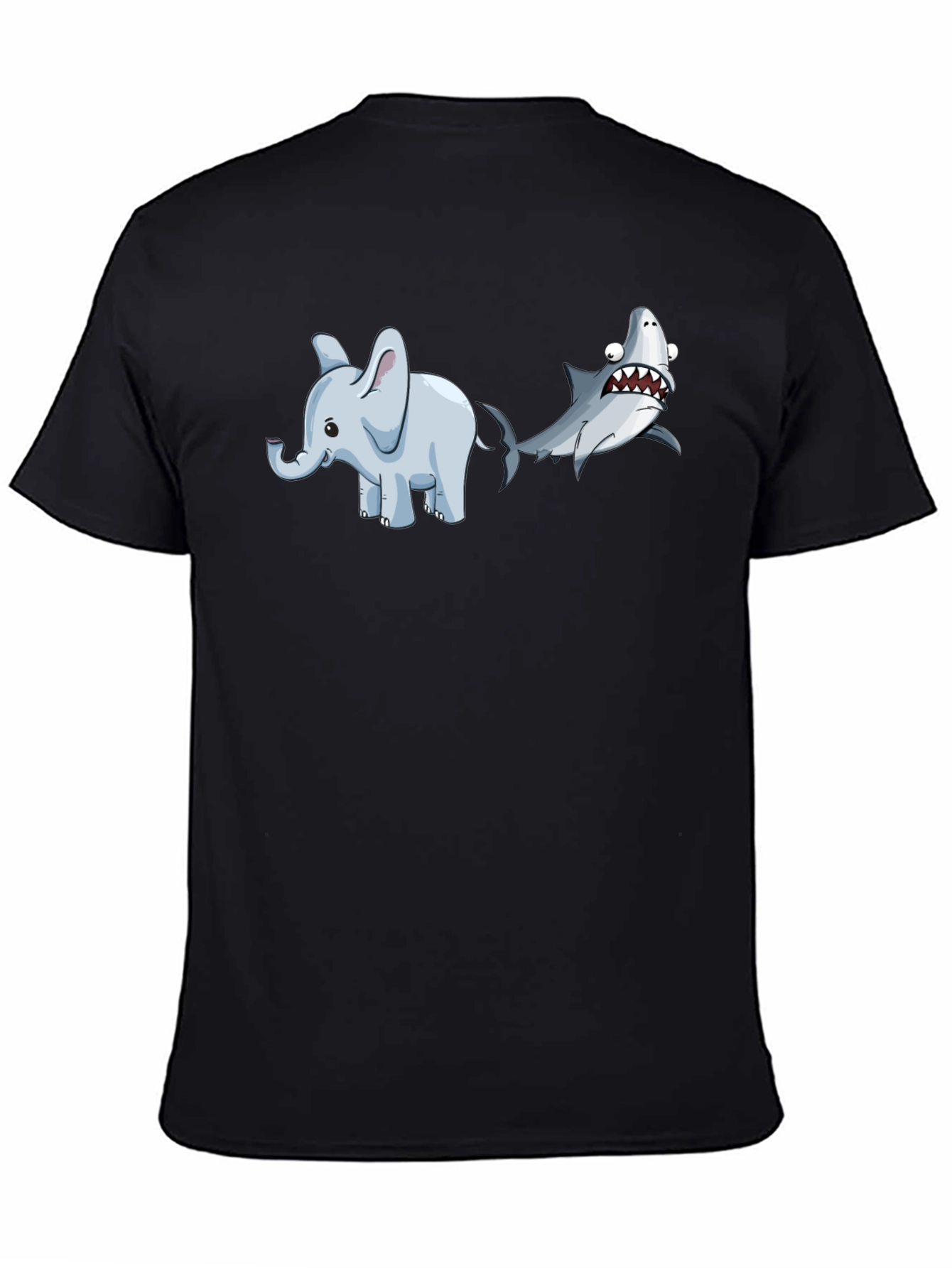 Elephant Shark T-Shirt - Humorous Animal Graphic Tee