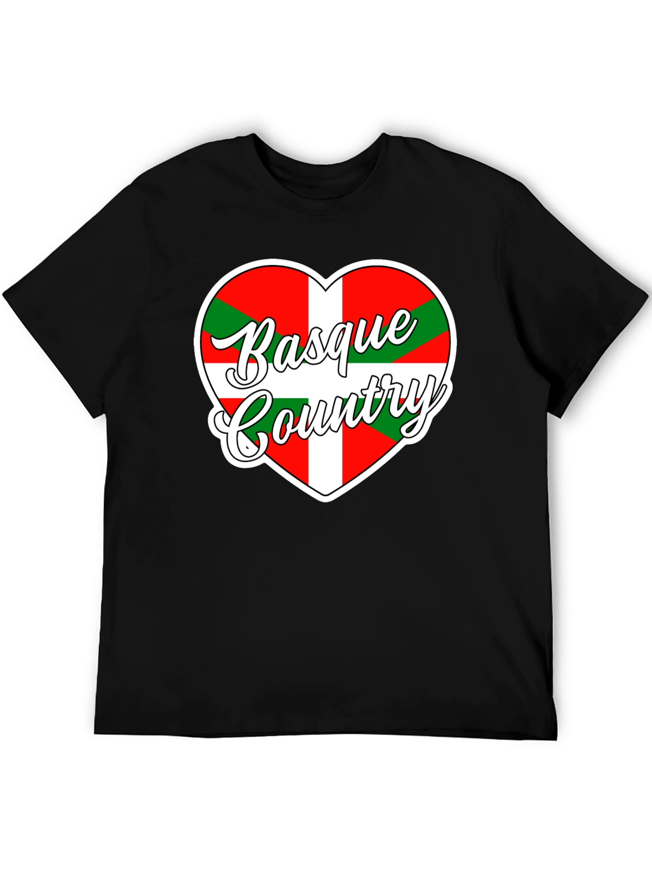 Basque Country Heart Flag T-Shirt