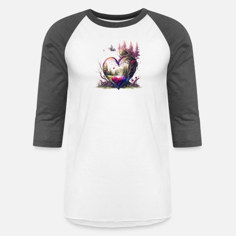 Beautiful Heart shaped Tree in the Forest