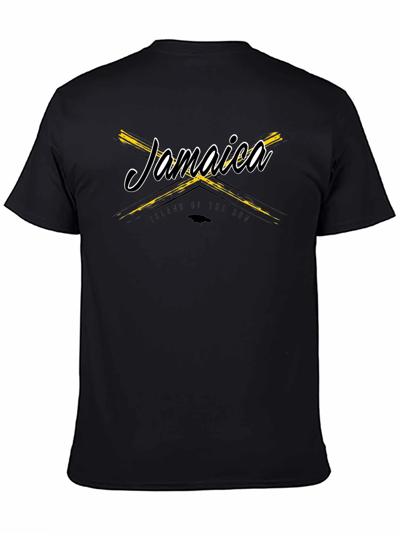 Jamaica Island of the Sun Black T-Shirt