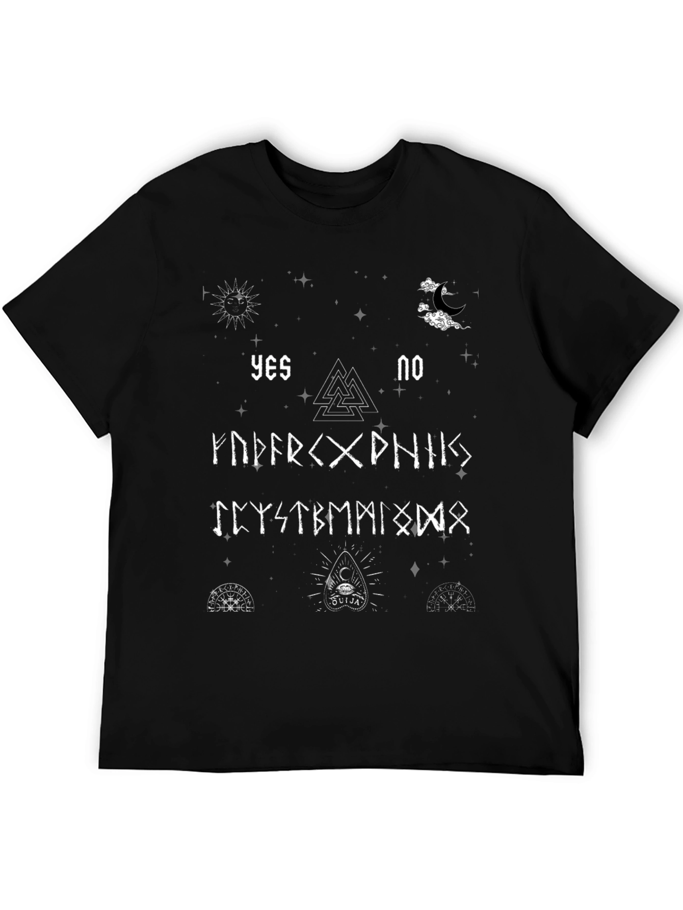 Occult Ouija Board Rune Graphic T-Shirt