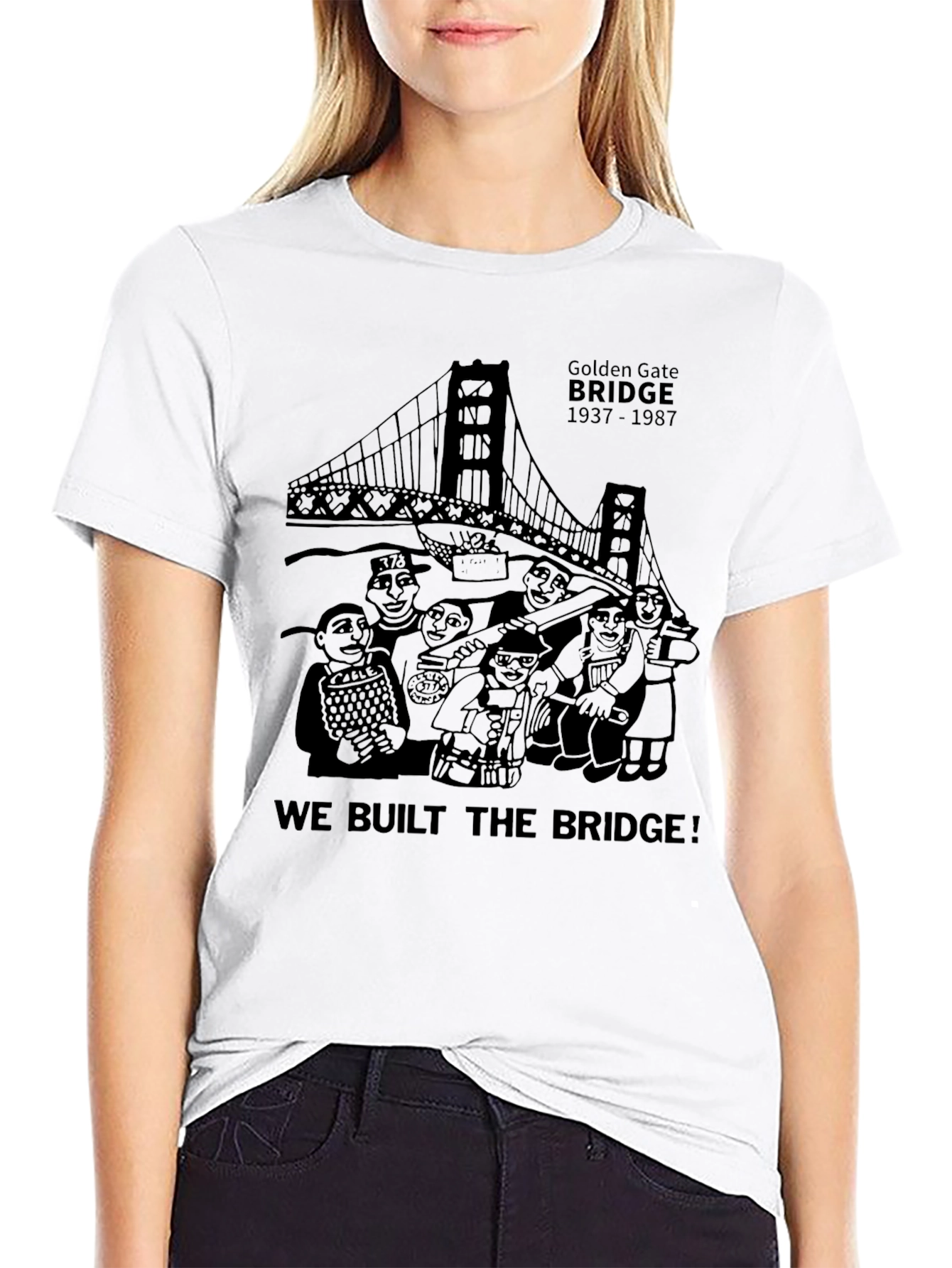Golden Gate Bridge Crewneck T-Shirt