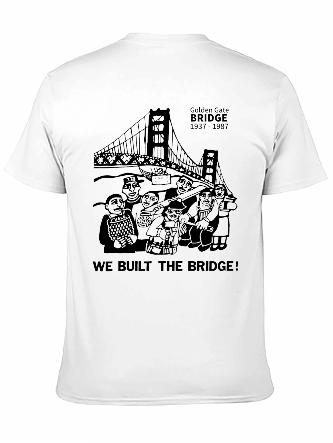 Golden Gate Bridge Crewneck T-Shirt