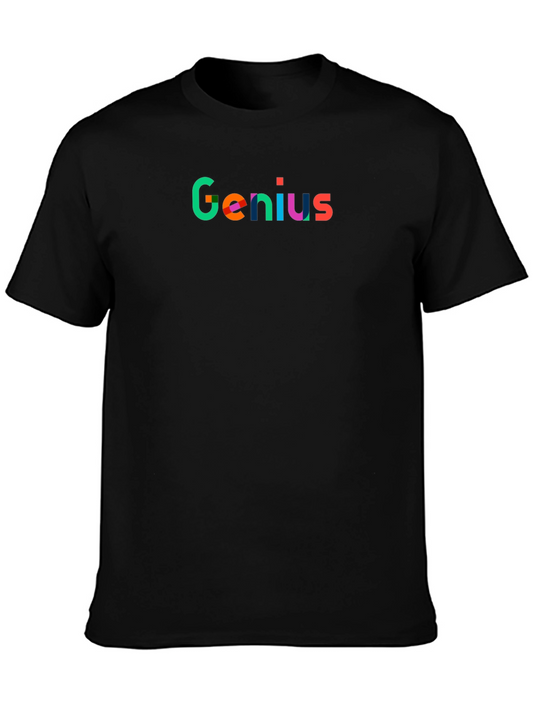 Genius T-Shirt: Colorful Graphic Tee for Smart Individuals