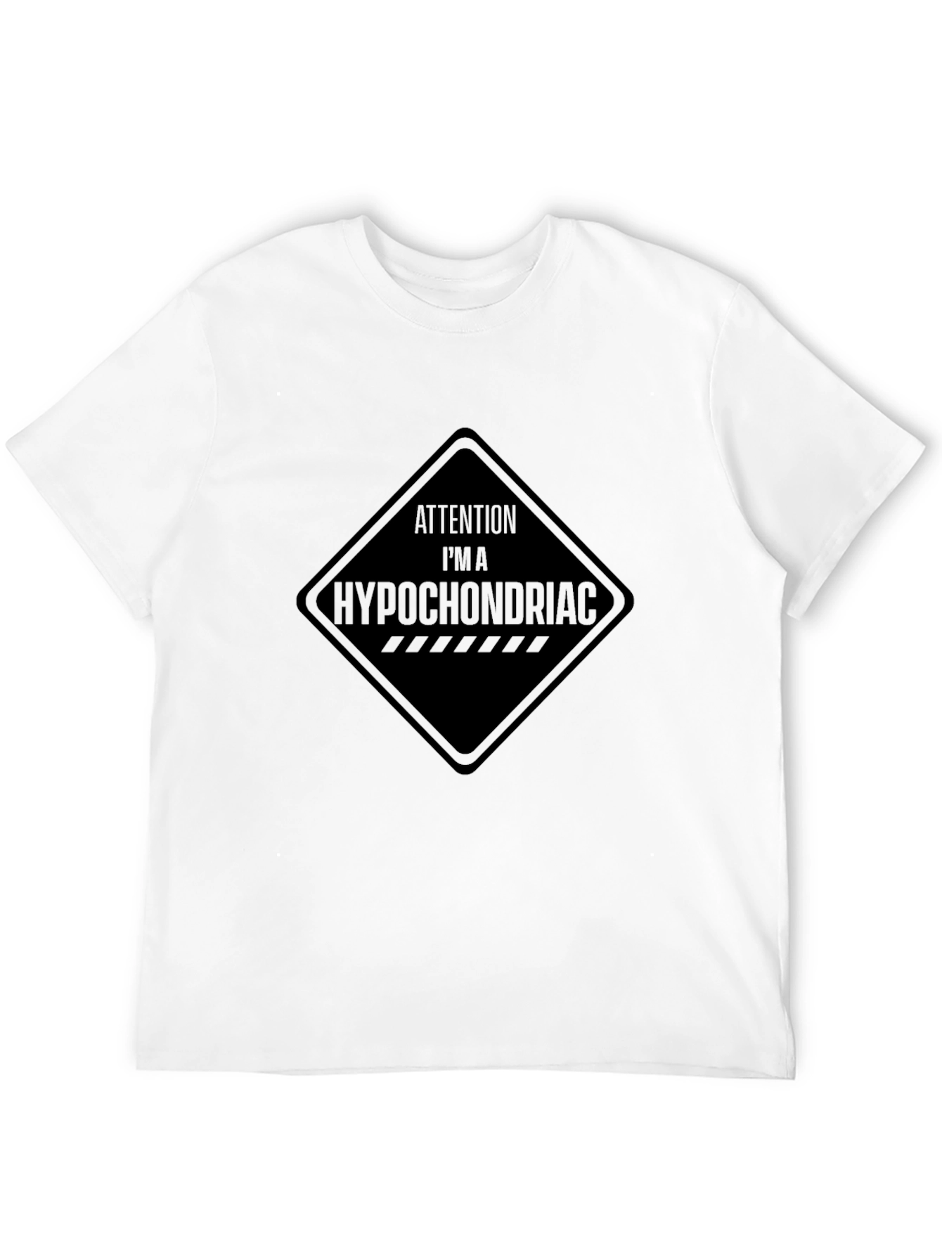 Attention Hypochondriac Black Graphic Tee