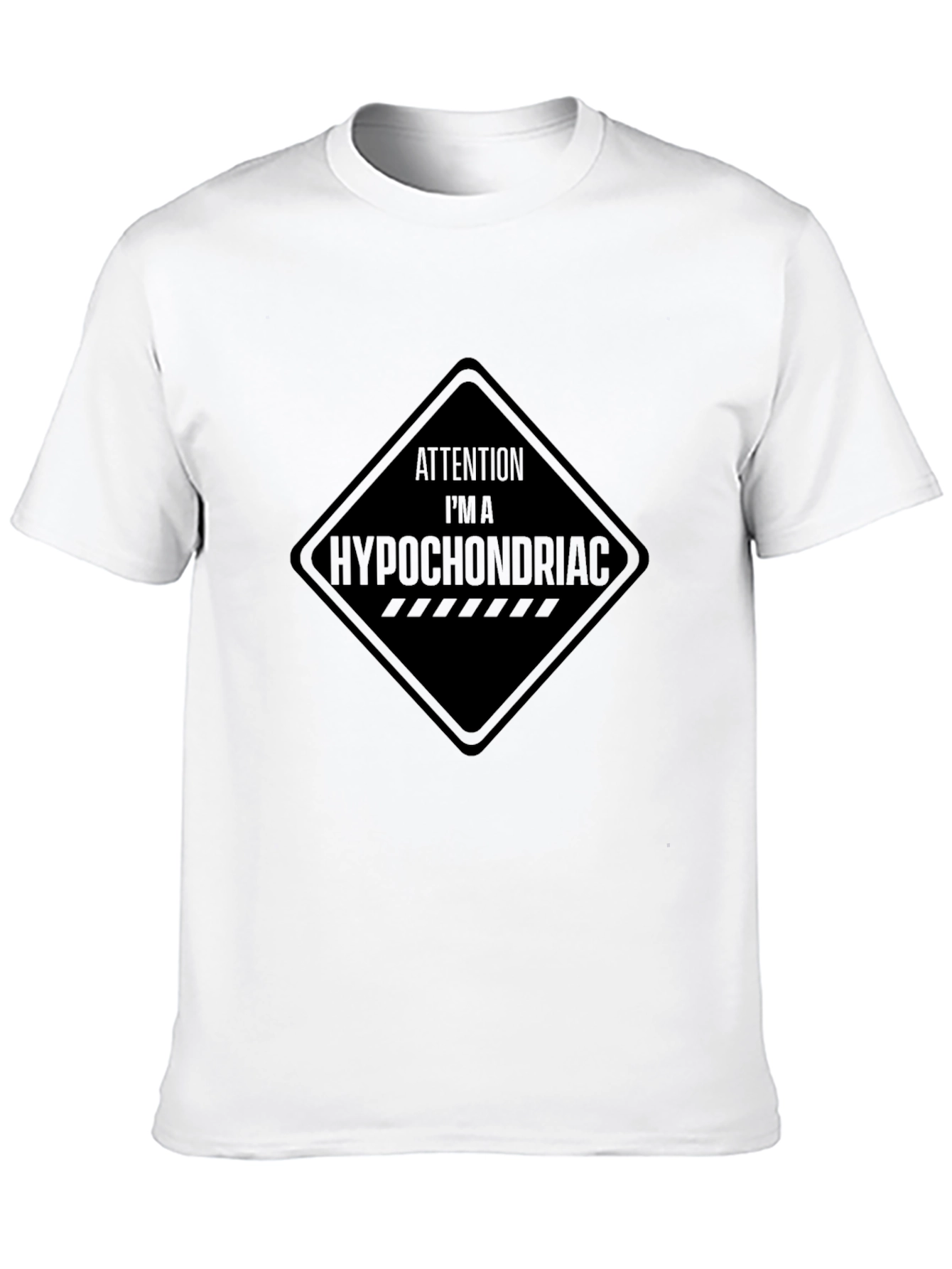 Attention Hypochondriac Black Graphic Tee